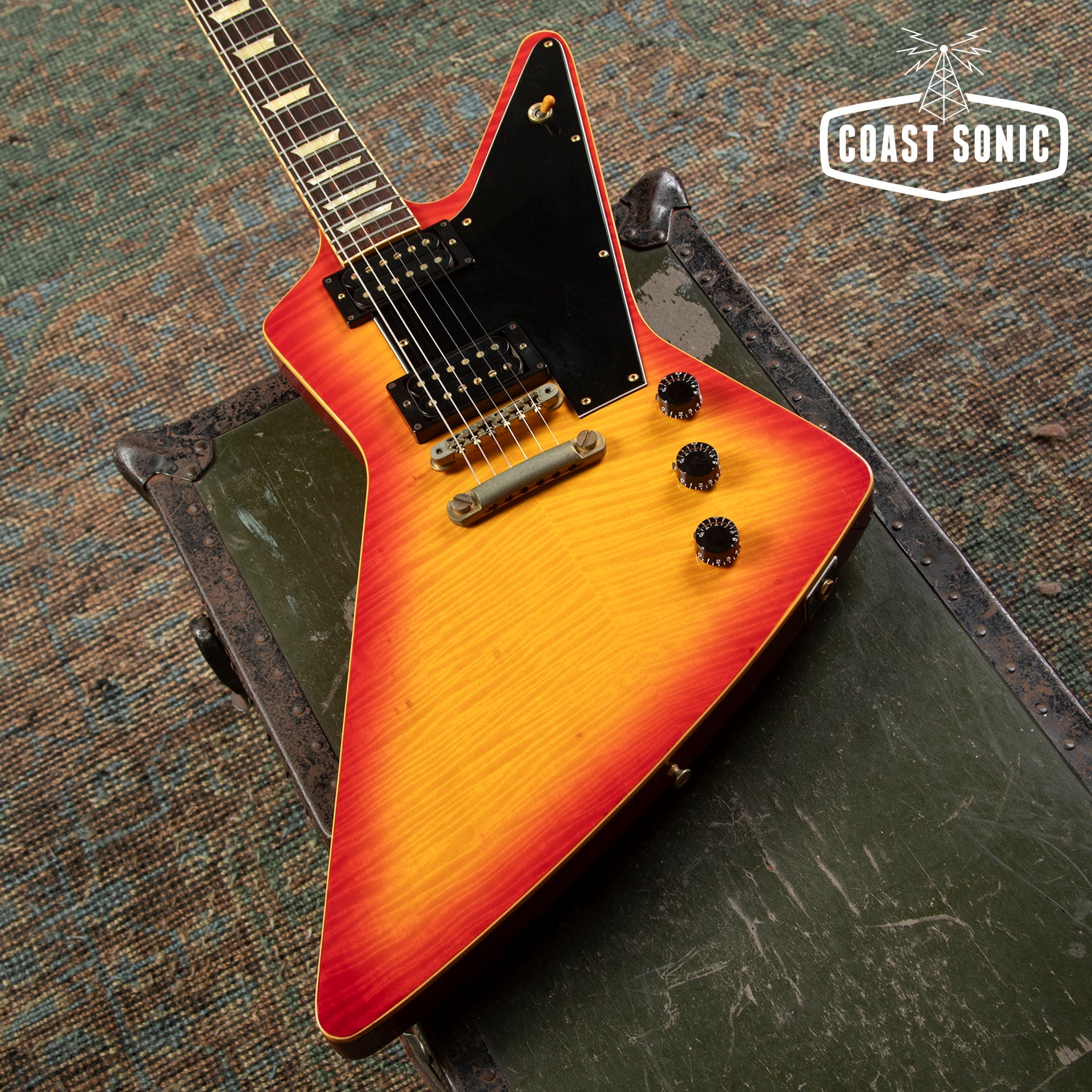 Tokai Tex ？ 改造ギター エクスプローラー Rare! 1982 Tokai TEX-80 CS Special Edition Explorer made in Japan MIJ