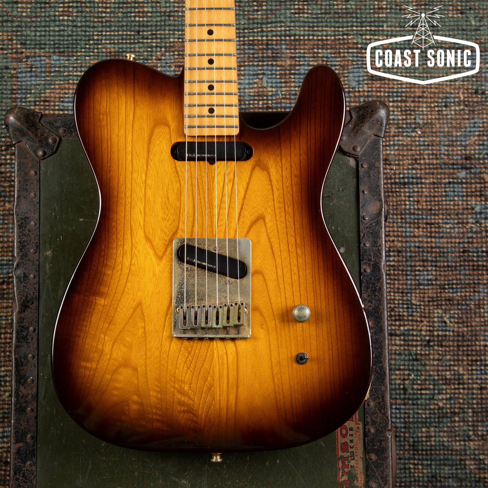 1992 Fernandes TE-85 Telecaster Active Pickups made in Japan Rare Brow