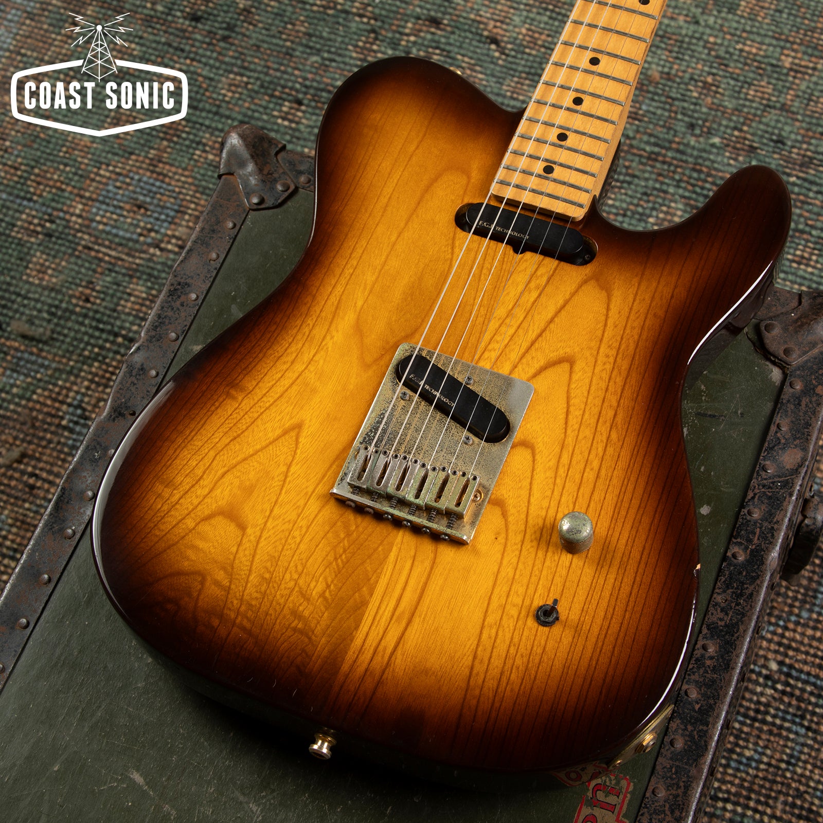 1992 Fernandes TE-85 Telecaster Active Pickups made in Japan Rare Brow