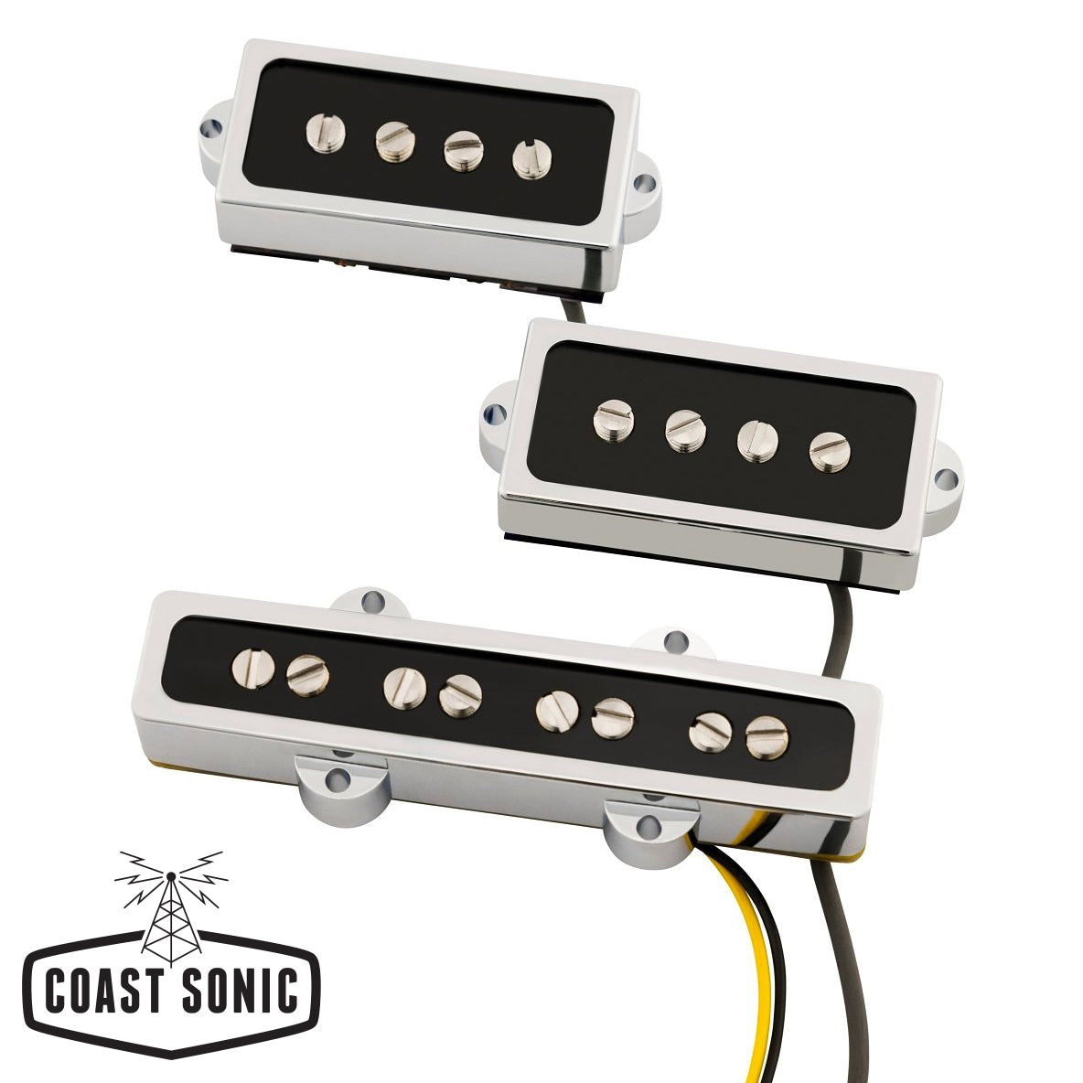 Fender Cobalt Chrome P/J Bass Pickup Set