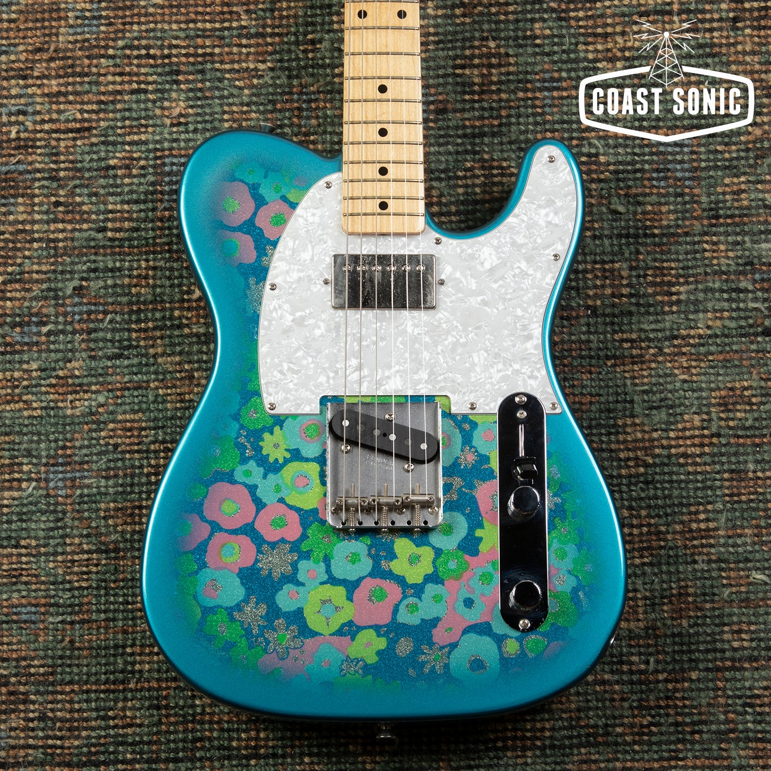 2013 Fender '69 reissue Blue Flower Telecaster TL69 Modded Seymour Dun