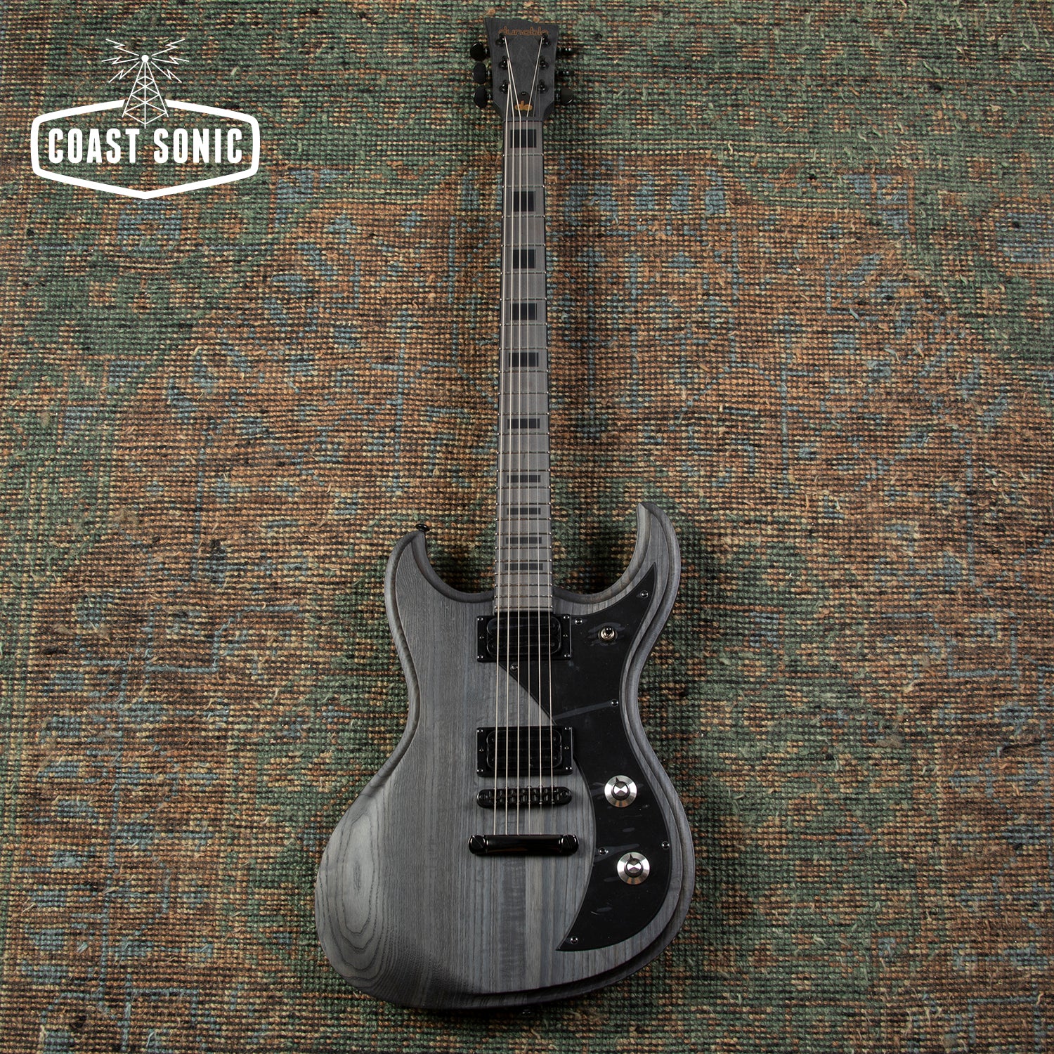 2026 Dunable Guitars Gnarwhal DE Baritone Charcoal Swamp Ash w/ Hardca