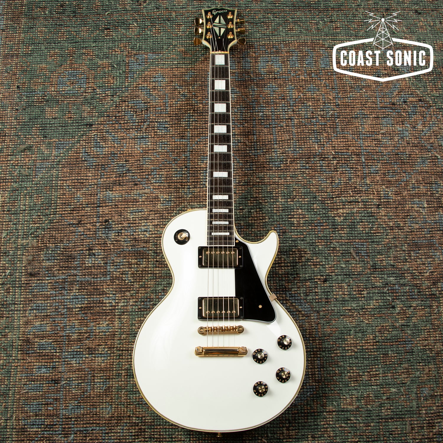 1989 Greco EGC68 Custom Collection Series White, Made in Japan Fujigen