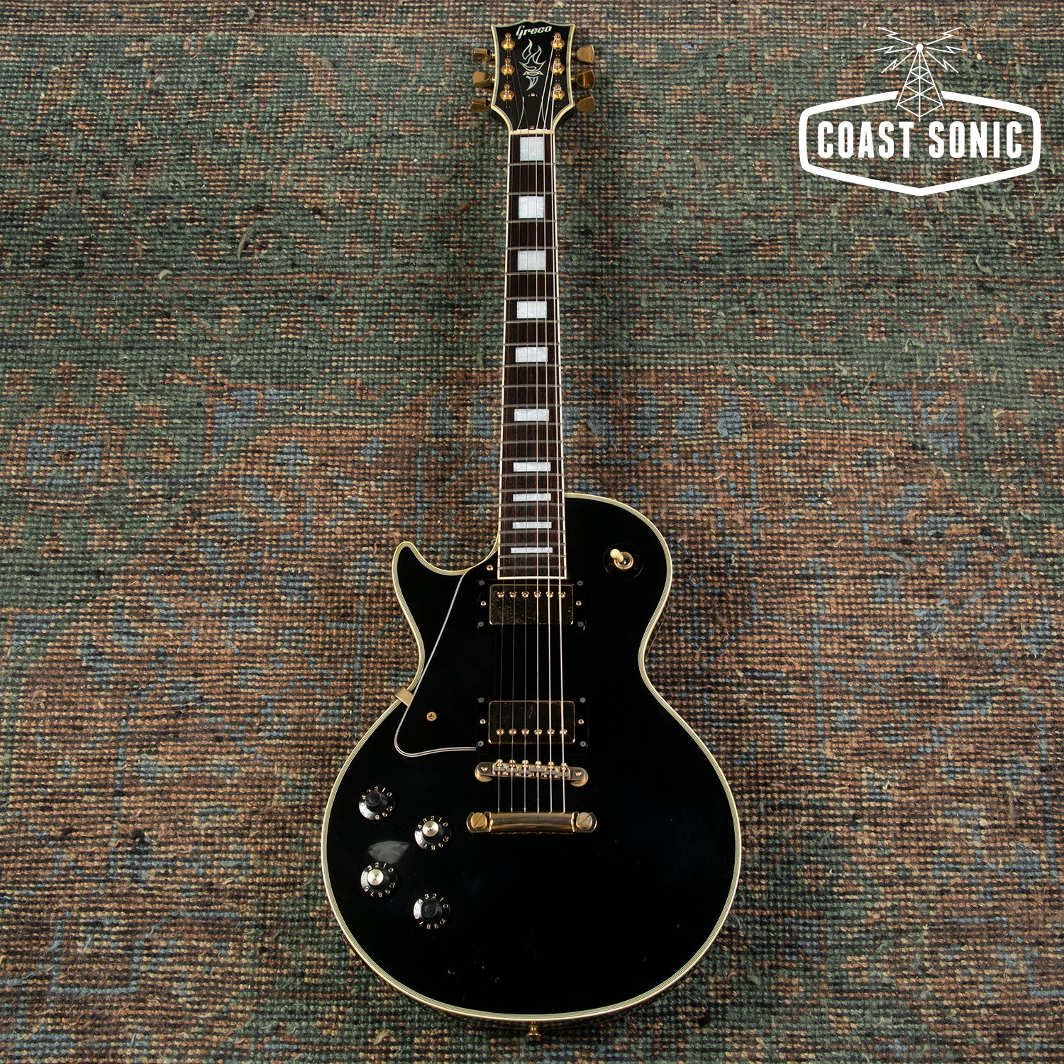 1990 Greco LEFT HAND EGC600 Made in Japan Black Beauty Custom Fujigen