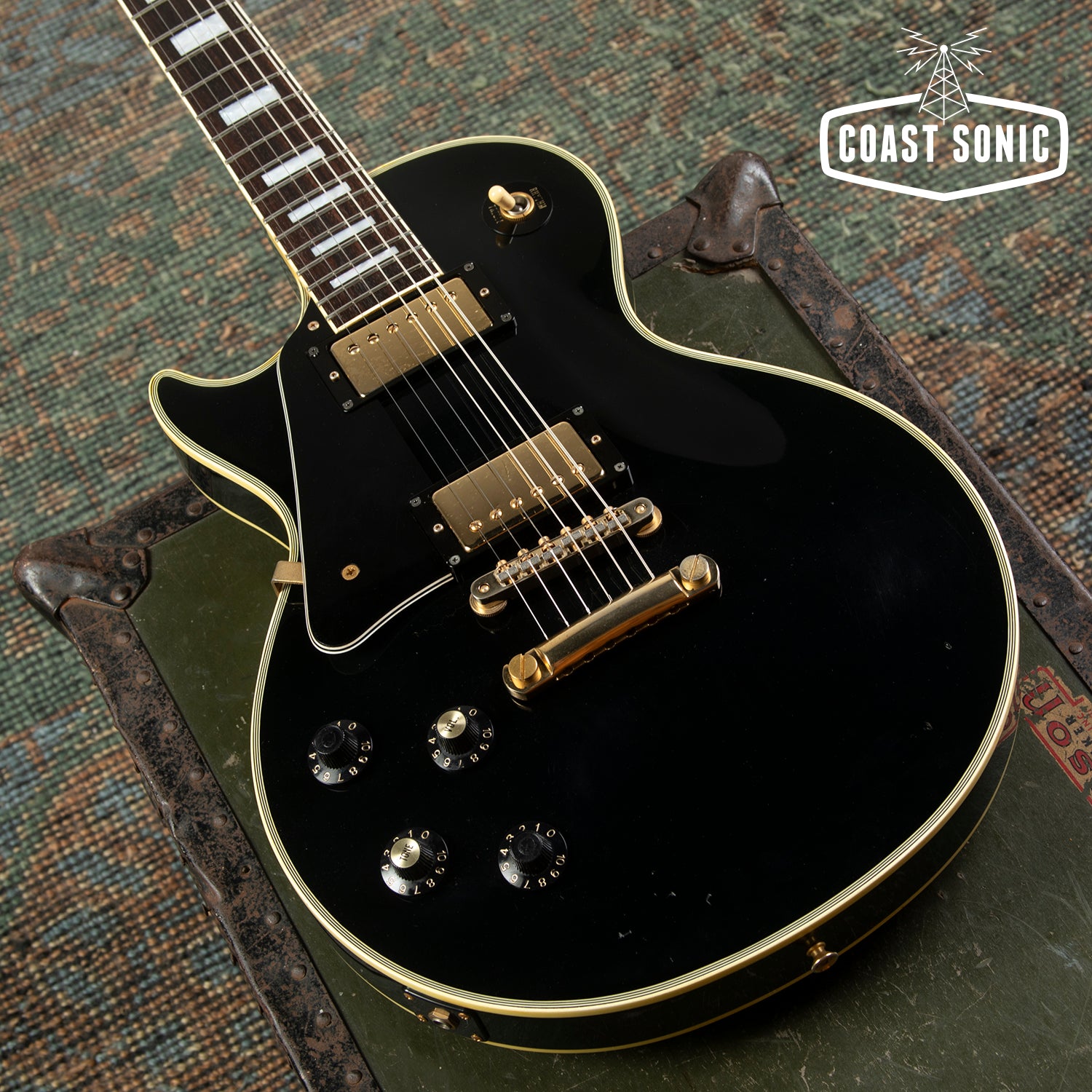 1990 Greco LEFT HAND EGC600 Made in Japan Black Beauty Custom Fujigen