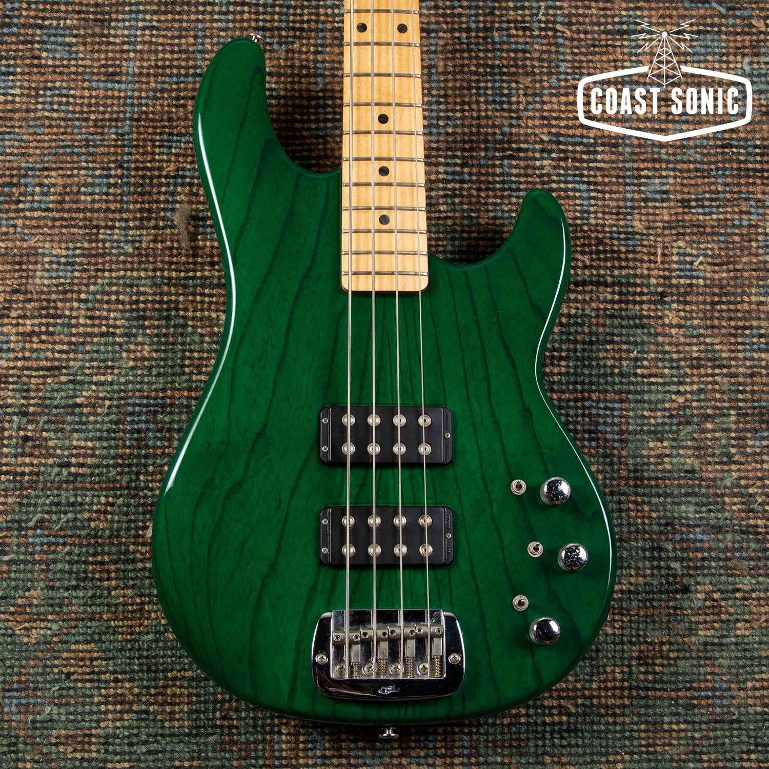 ベース G&L L2000 bass USA fullerton custom 1995 G&L L-2000 Bass Ash Transparent Green made in USA Fullerton all-o