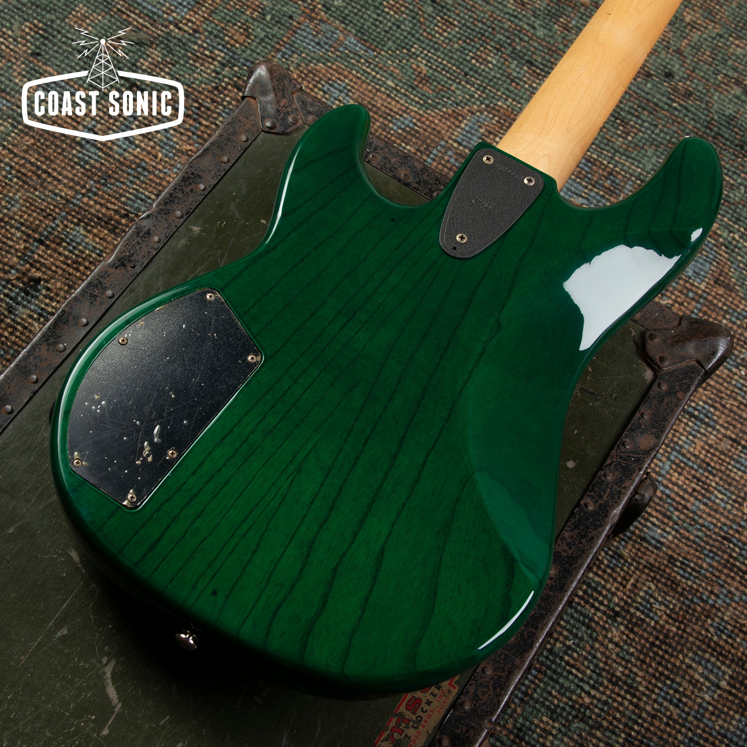 1995 G&L L-2000 Bass Ash Transparent Green made in USA Fullerton all-o