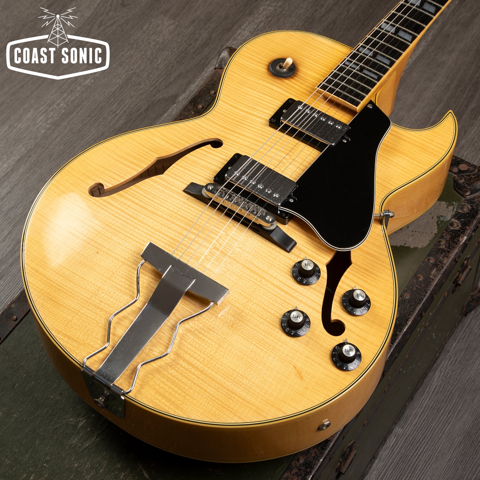 【70'sジャパビン】Greco N60（ES-175コピー） 1977 Greco N-60 Made in Japan ES-175 Flame Maple - Fujigen