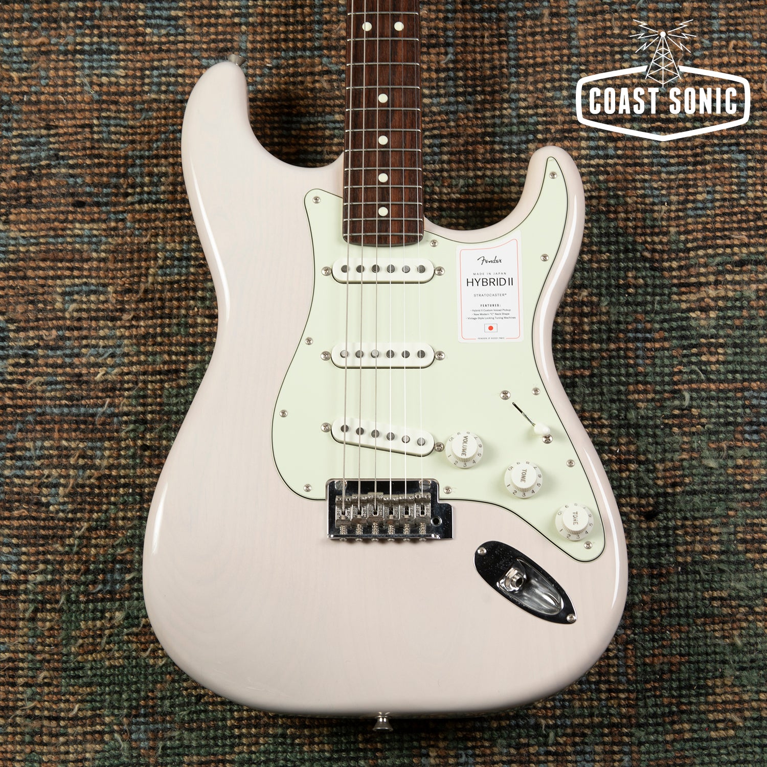 2022 Fender Hybrid II 60s Stratocaster Made in Japan Transparent Blond