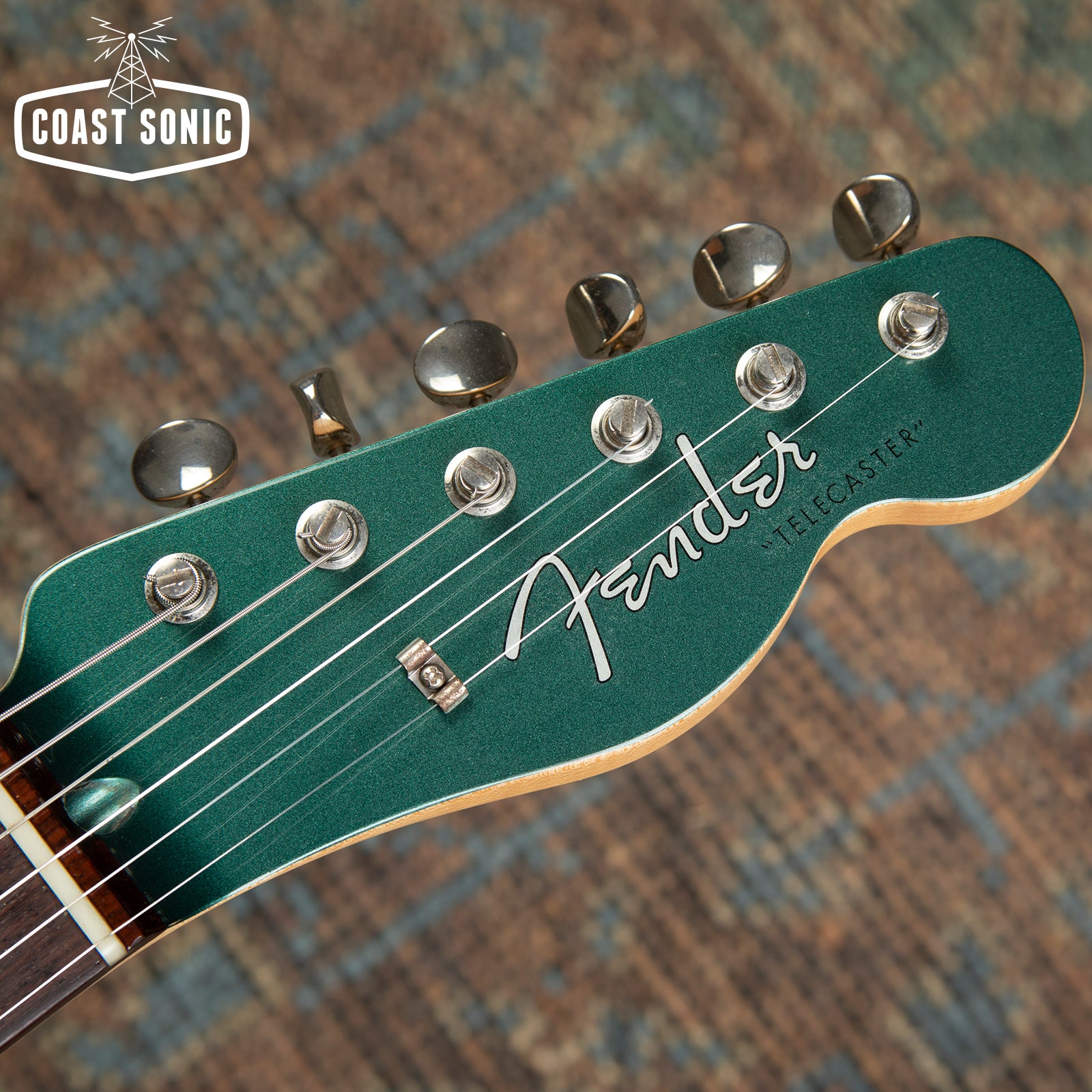2023 Fender FSR Hybrid II Telecaster Sherwood Green w/ Matching Headst