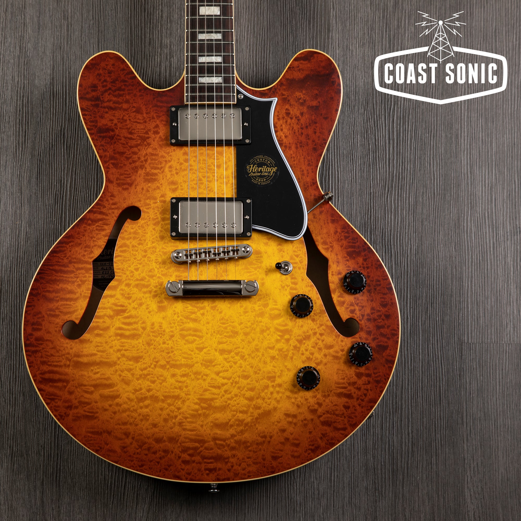 Heritage Guitars Custom Core H-535 Limited Edition Blistered Maple