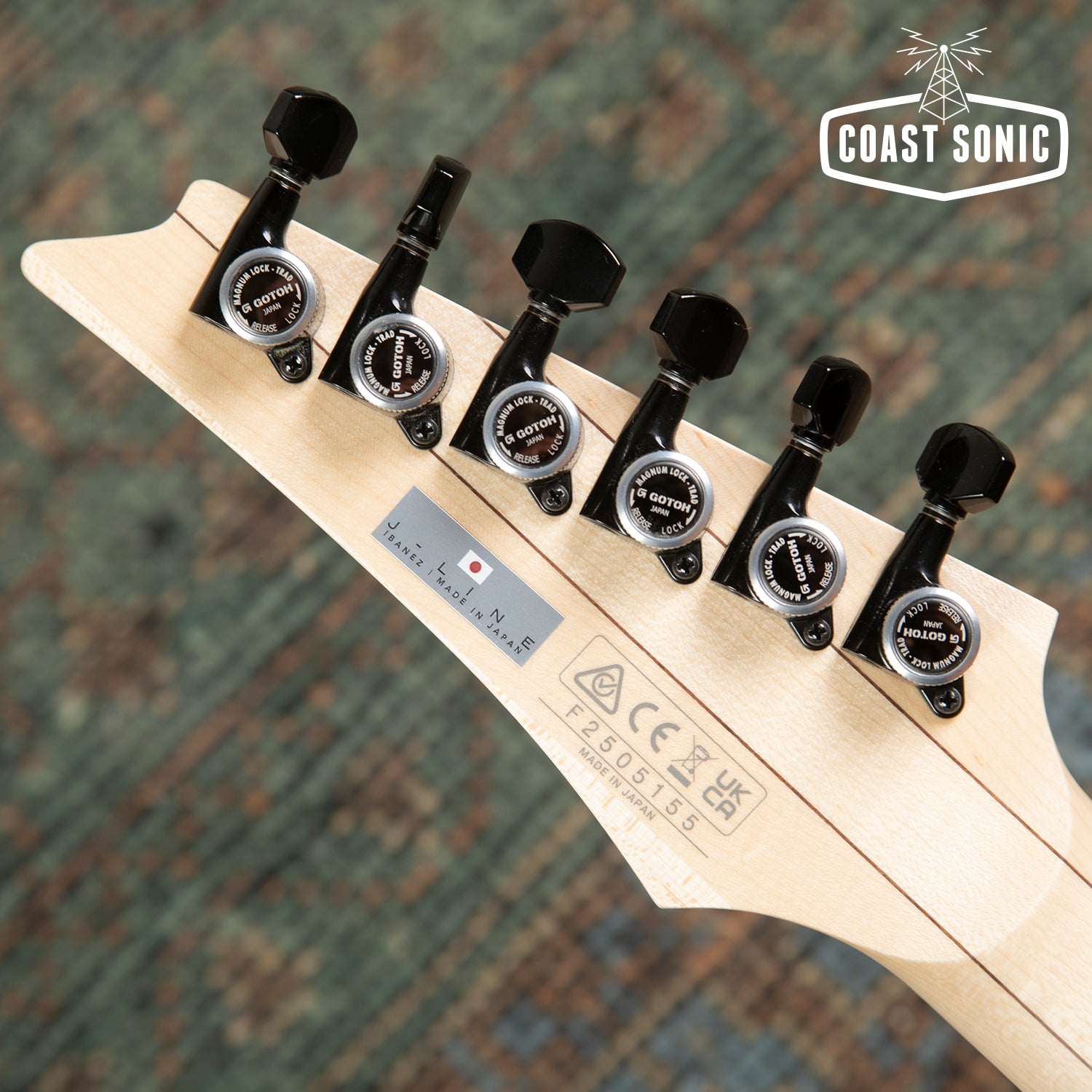 2025 Ibanez RG6HSHFX-BKF J-Line Made in Japan, Flat Black, near mint