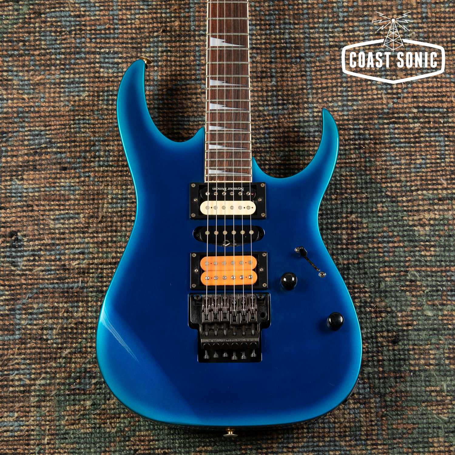 1995 Ibanez RGR470 RG Series, Fujigen made in Japan MIJ, Jewel Blue bu