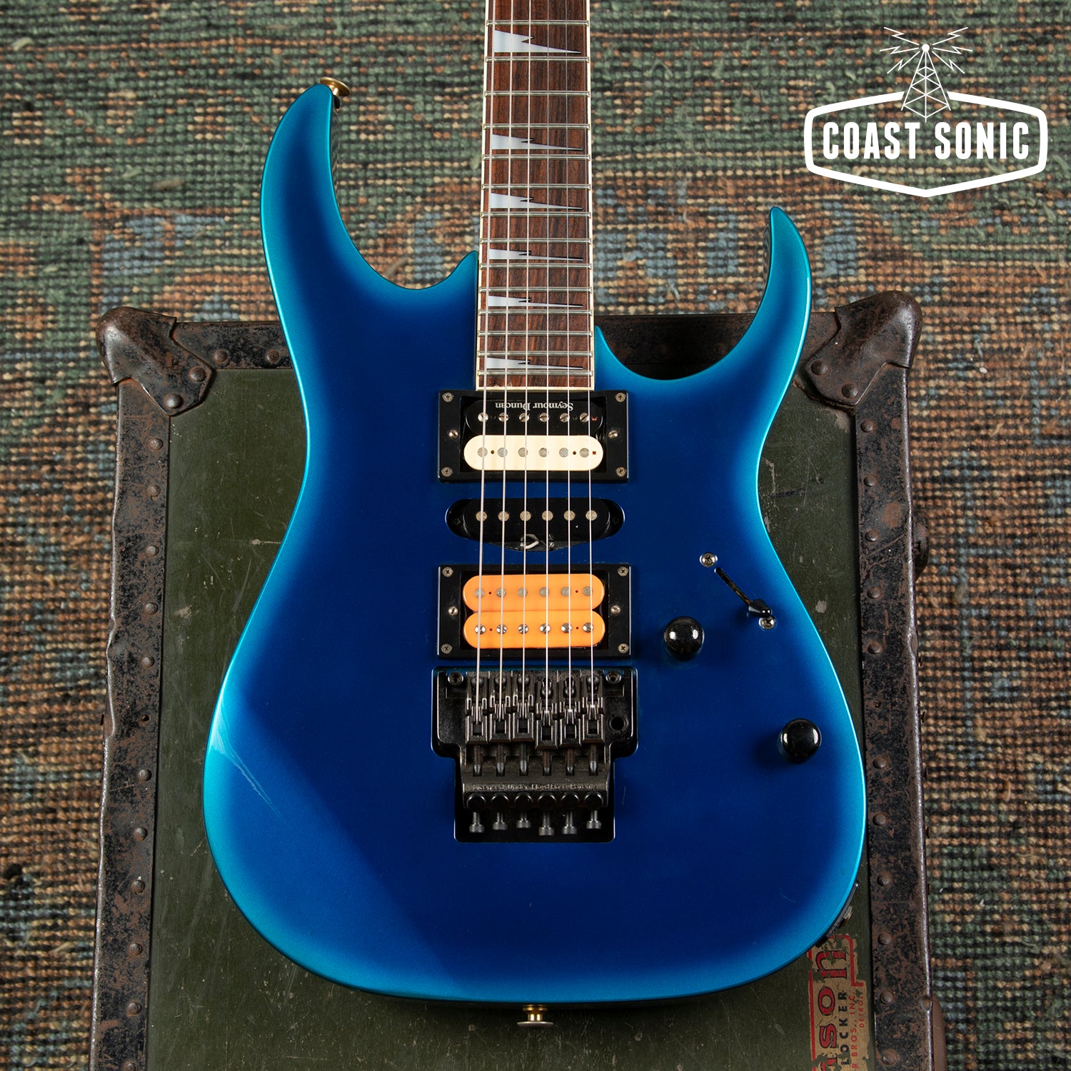 1995 Ibanez RGR470 RG Series, Fujigen made in Japan MIJ, Jewel Blue bu