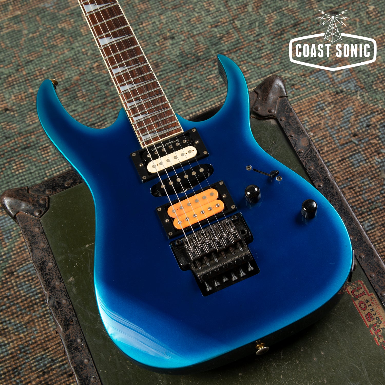 1995 Ibanez RGR470 RG Series, Fujigen made in Japan MIJ, Jewel Blue bu