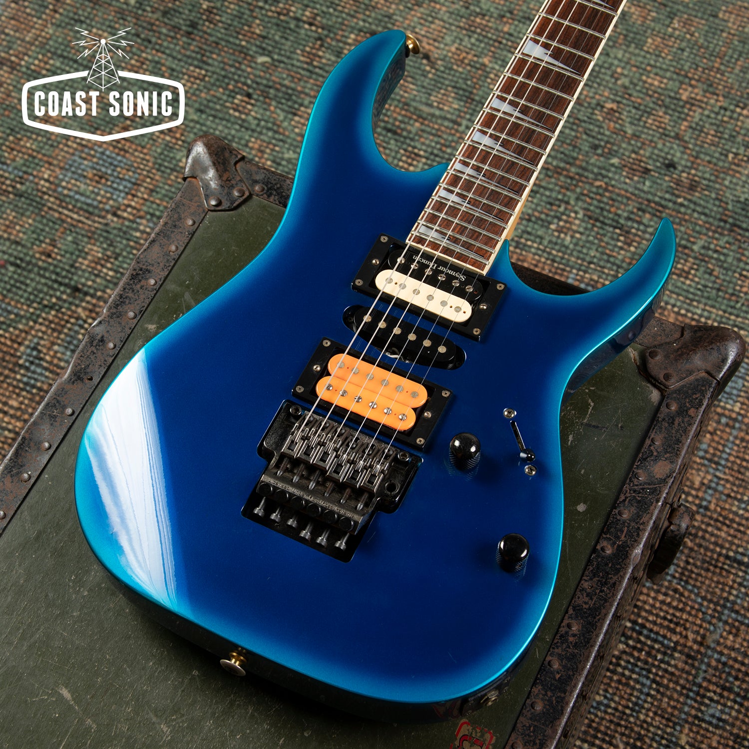 1995 Ibanez RGR470 RG Series, Fujigen made in Japan MIJ, Jewel Blue bu
