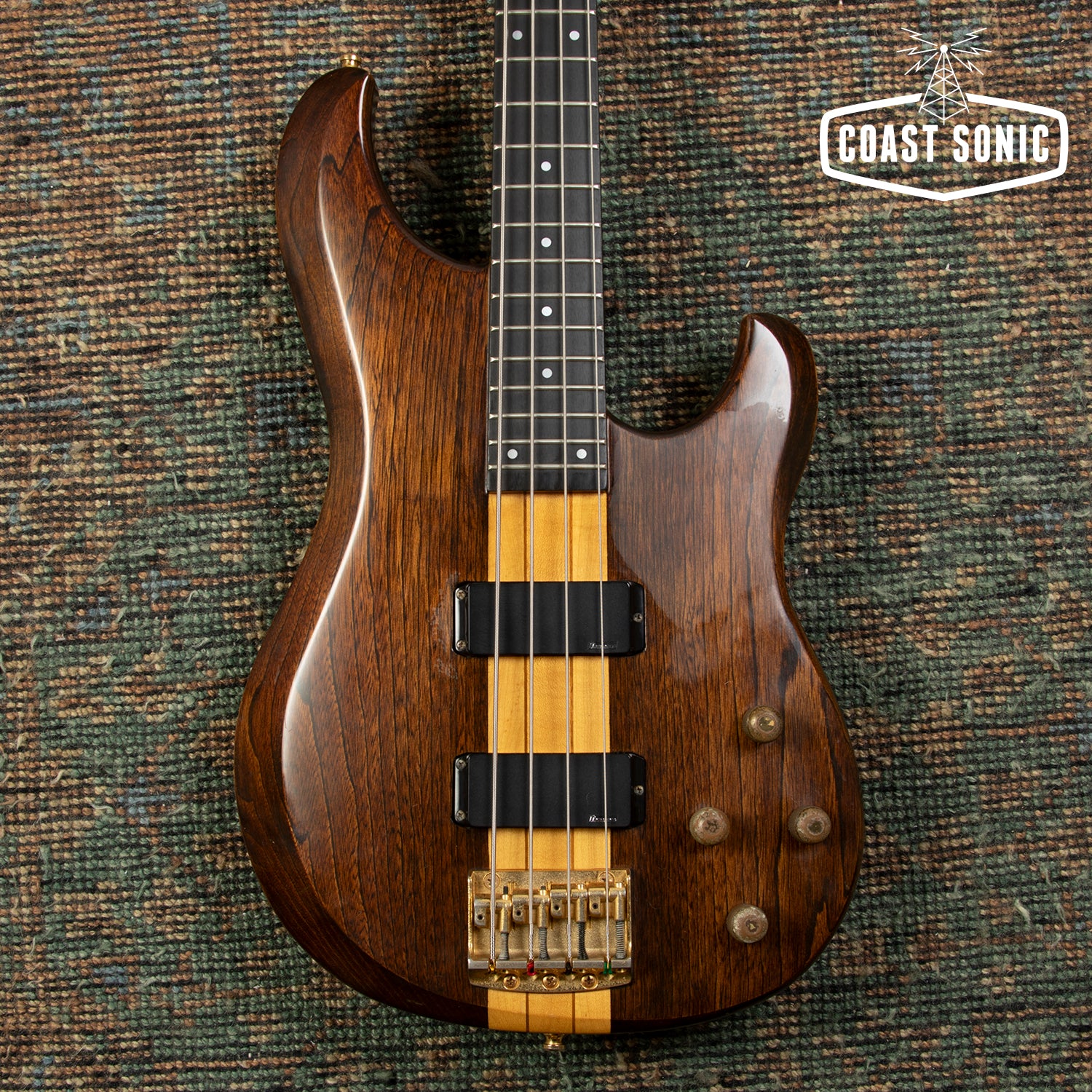 1985 Ibanez Musician MC924 WN 24 fret Bass Made in Japan Active EQ w/c