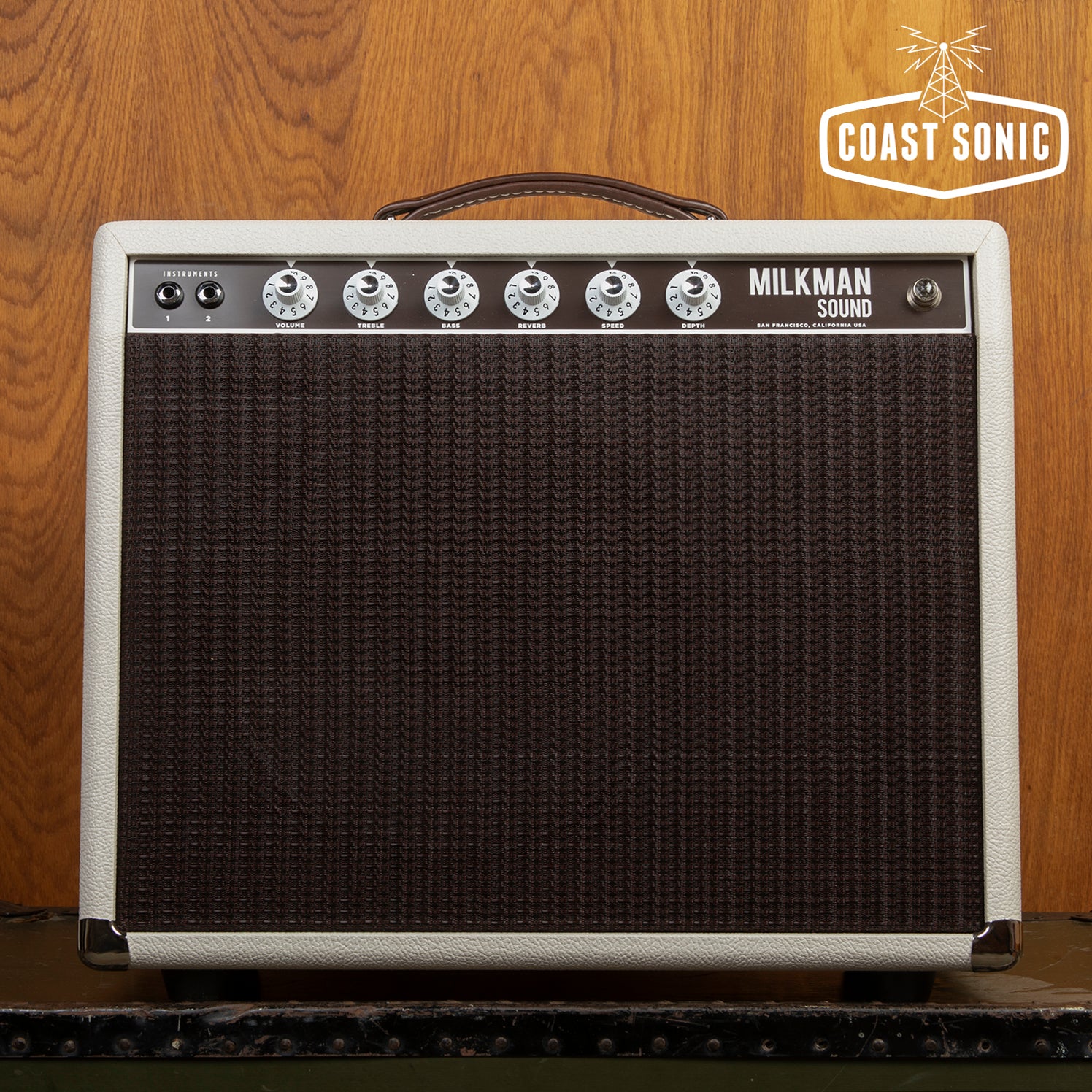 Milkman Sound Half Pint 5 watt combo Custom Ivory & Oxblood w/ Fane F2
