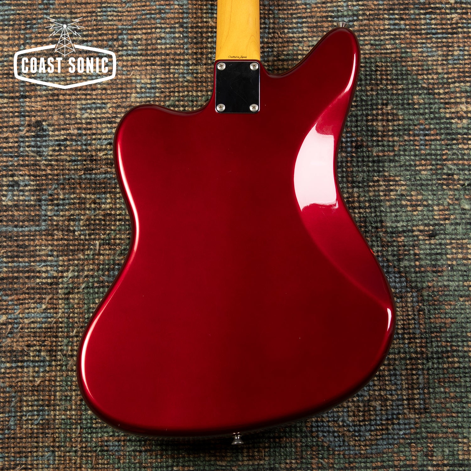1999 Fender '62 Reissue Jaguar JG66-85MH Old Candy Red w/ Matching Hea