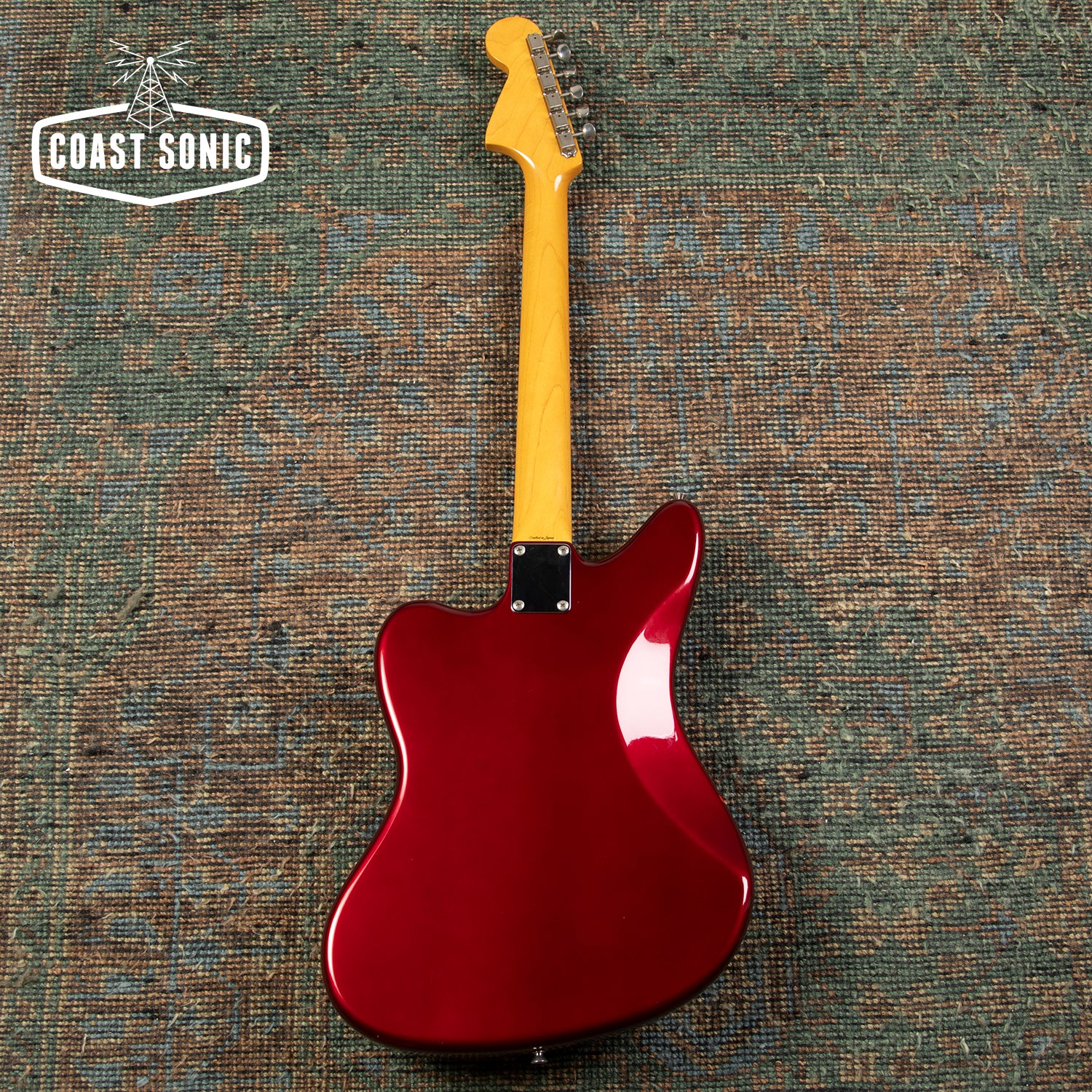 1999 Fender '62 Reissue Jaguar JG66-85MH Old Candy Red w/ Matching Hea
