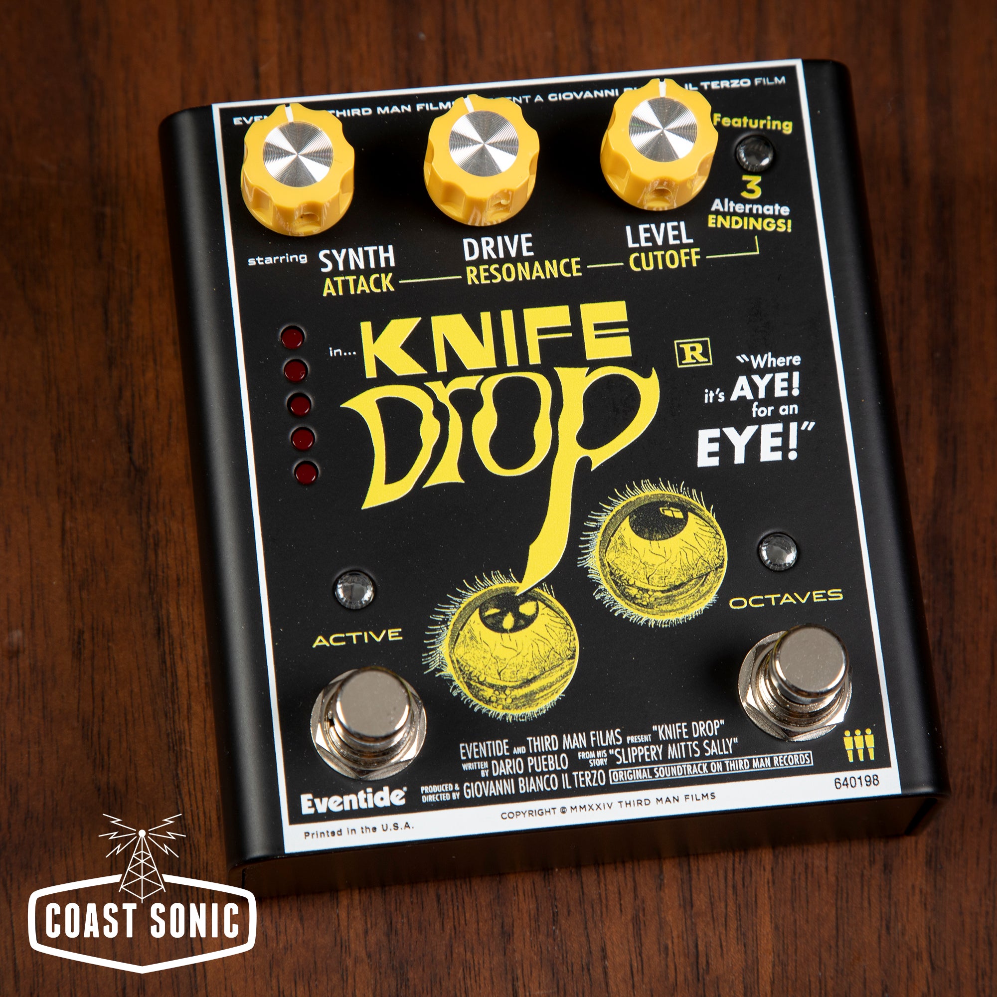 Eventide X Third Man records Knife Drop Sub-Octave Fuzz , Analog Synth