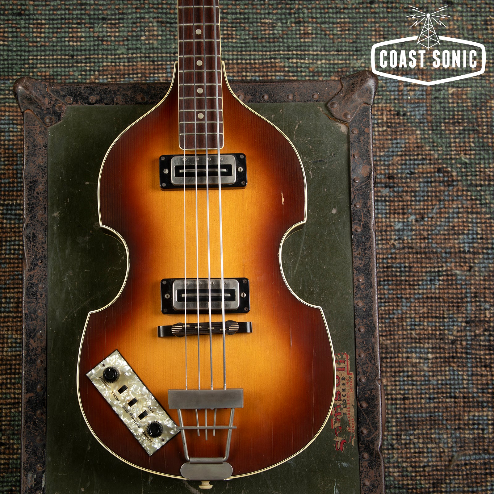 1976 Hofner 500/1 Violin Bass Left Handed Made in Germany Beatle Bass