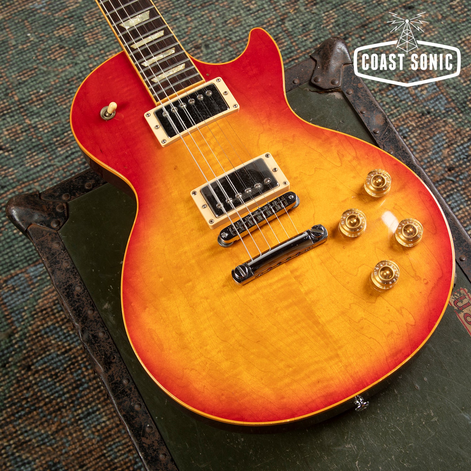 1996 Gibson Les Paul Standard Cherry Sunburst flame top with original