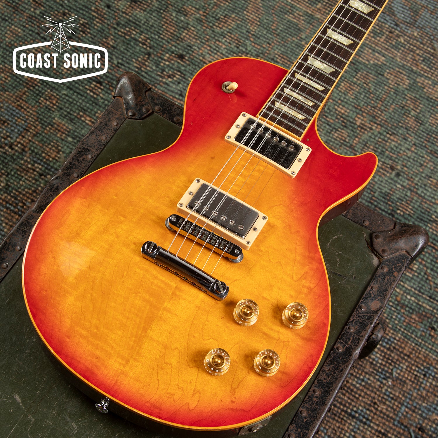 1996 Gibson Les Paul Standard Cherry Sunburst flame top with original