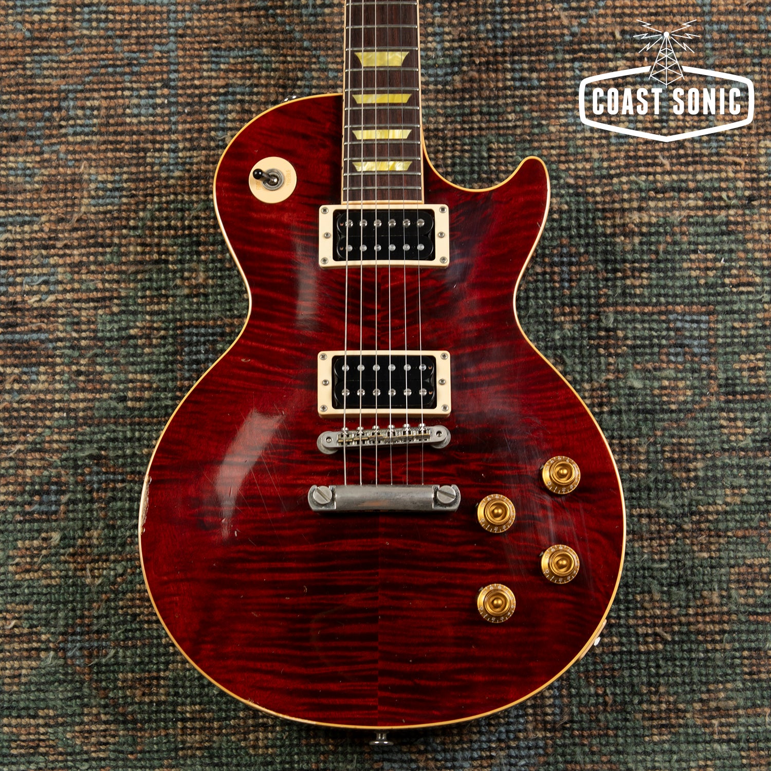 1999 Gibson Les Paul Classic Plus 1960 wine red Flametop w/case