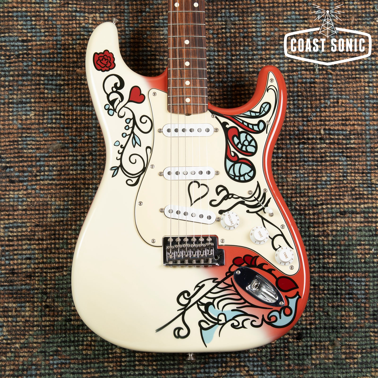 ギター Fender- Jimi Hendrix Monterey Strat Fender Jimi Hendrix Artist Series Signature Monterey
