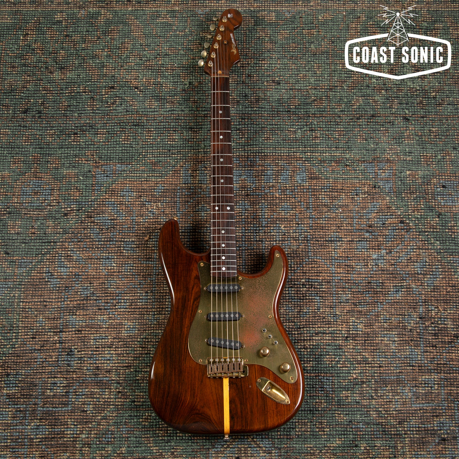 1985 Moon ST-195WAL S Walnut Custom Strat Japan w/ Schecter
