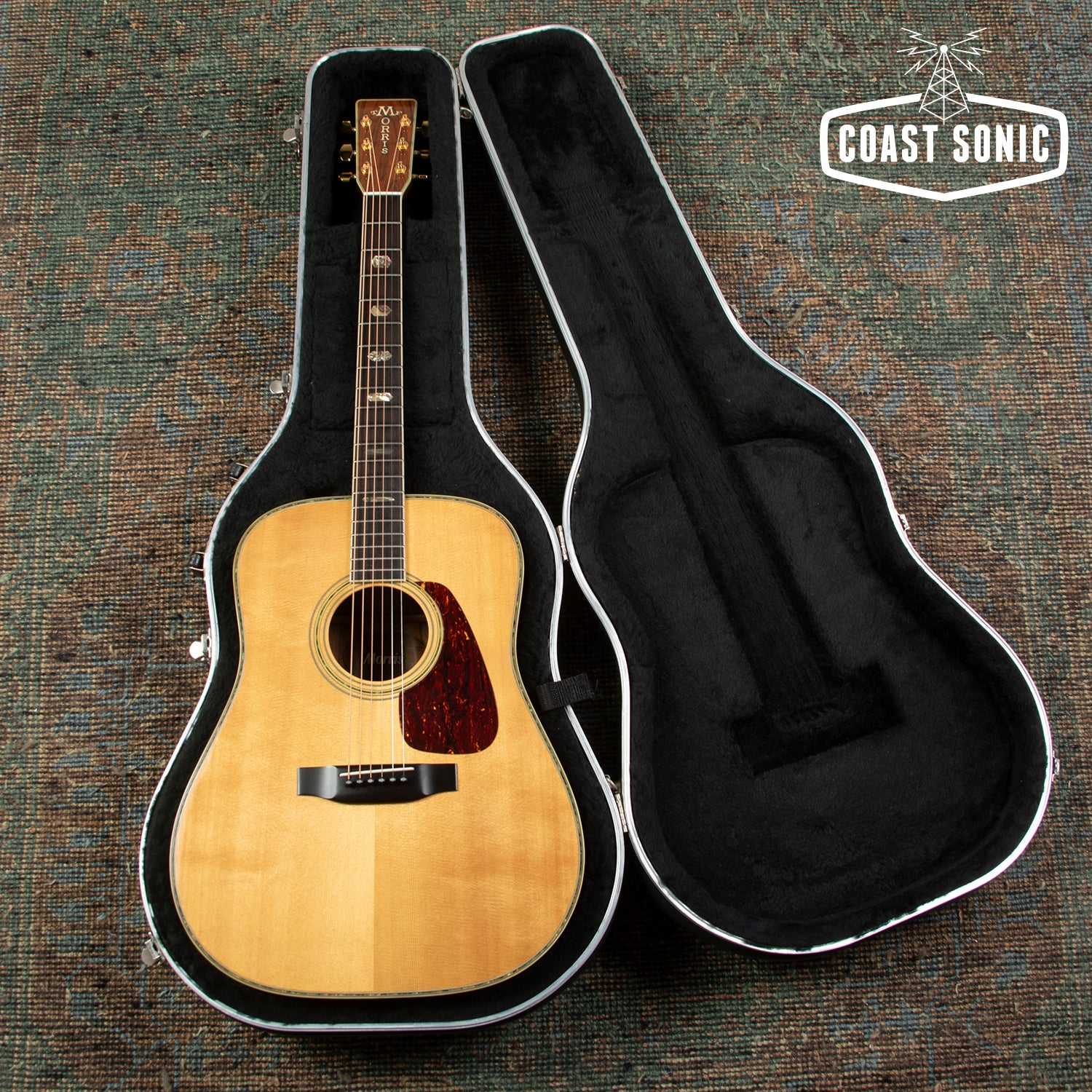 1990s Morris TF-50 (D-45 style) Dreadnought Acoustic, Spruce & Jacaran