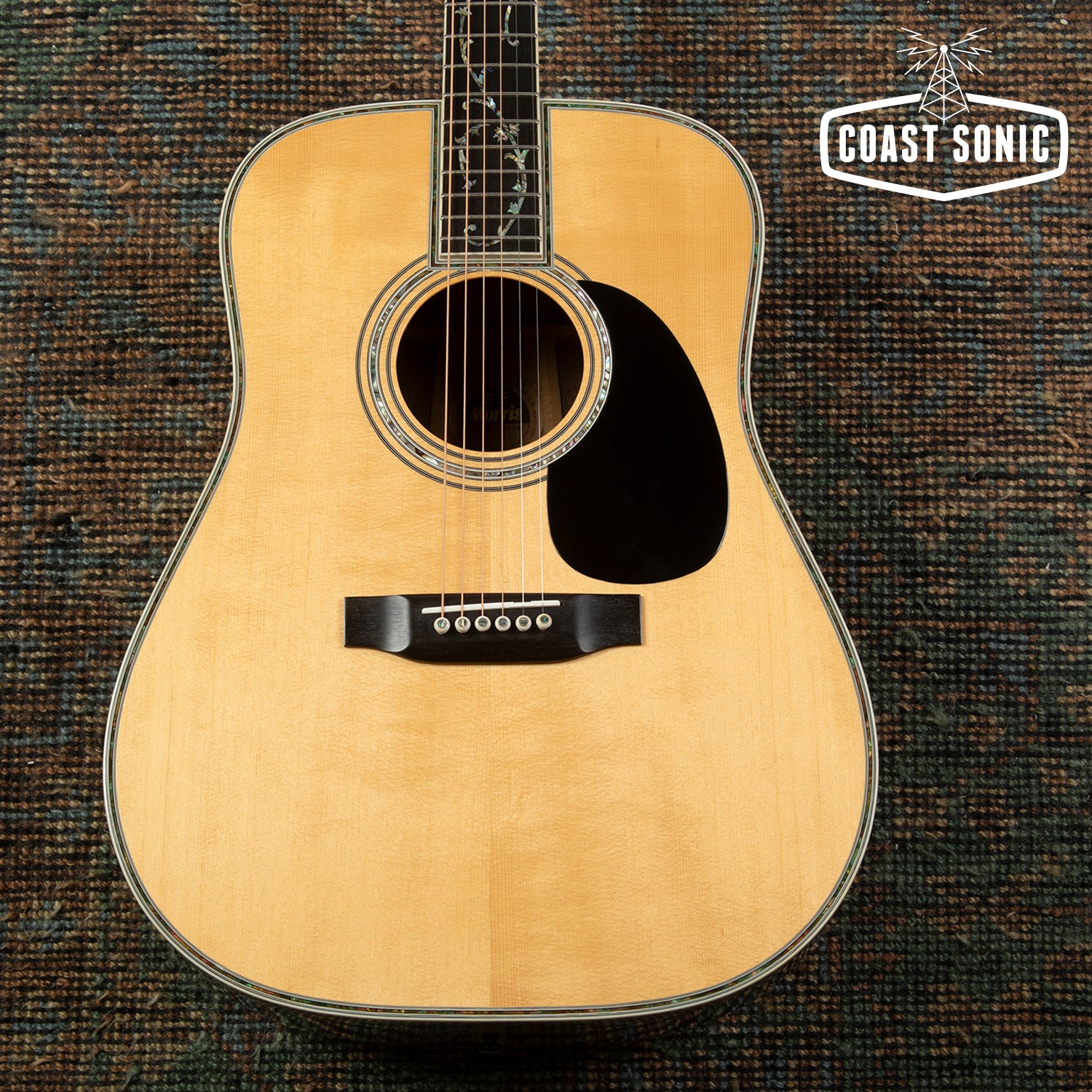 2001 Morris W-1200D Dreadnought Acoustic Spruce & Jacaranda Made in Ja