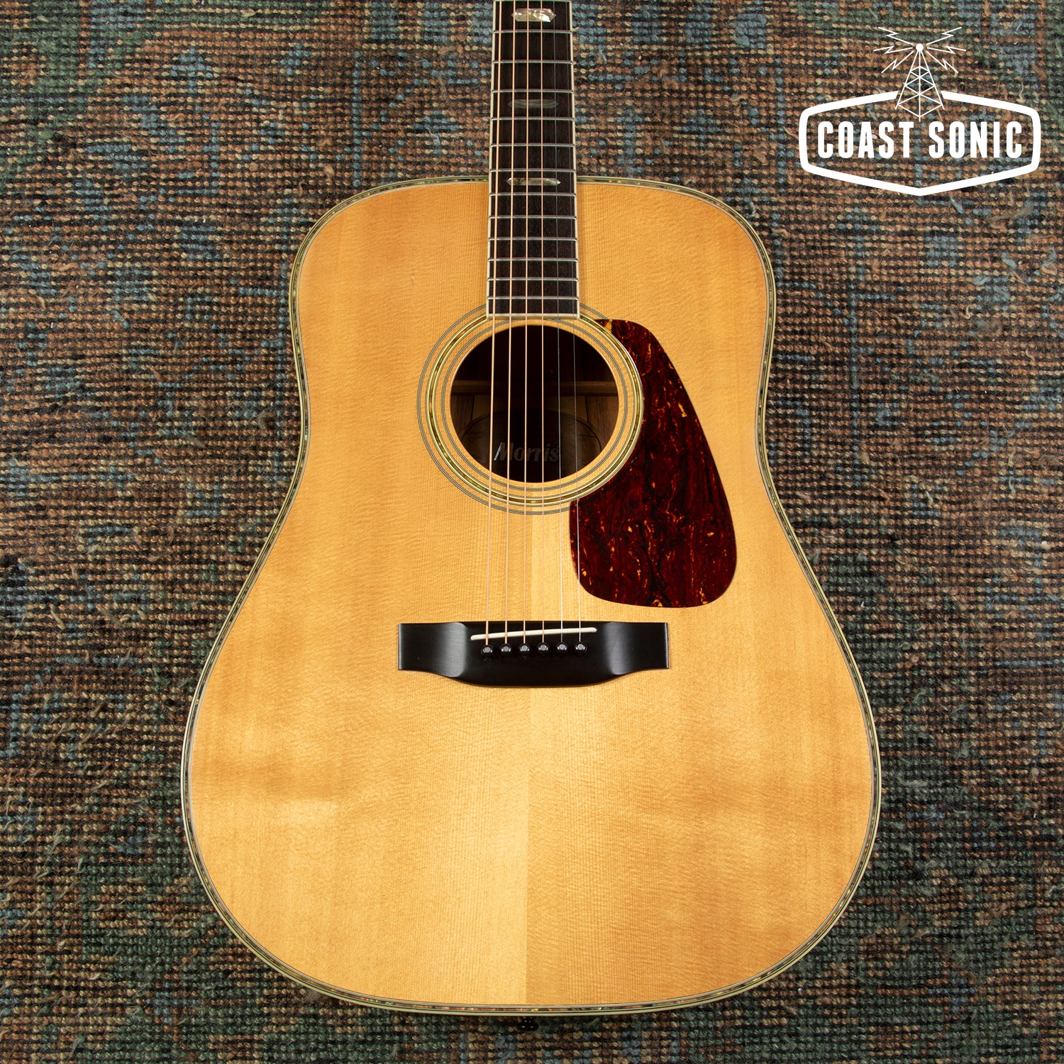1990s Morris TF-50 (D-45 style) Dreadnought Acoustic, Spruce & Jacaran