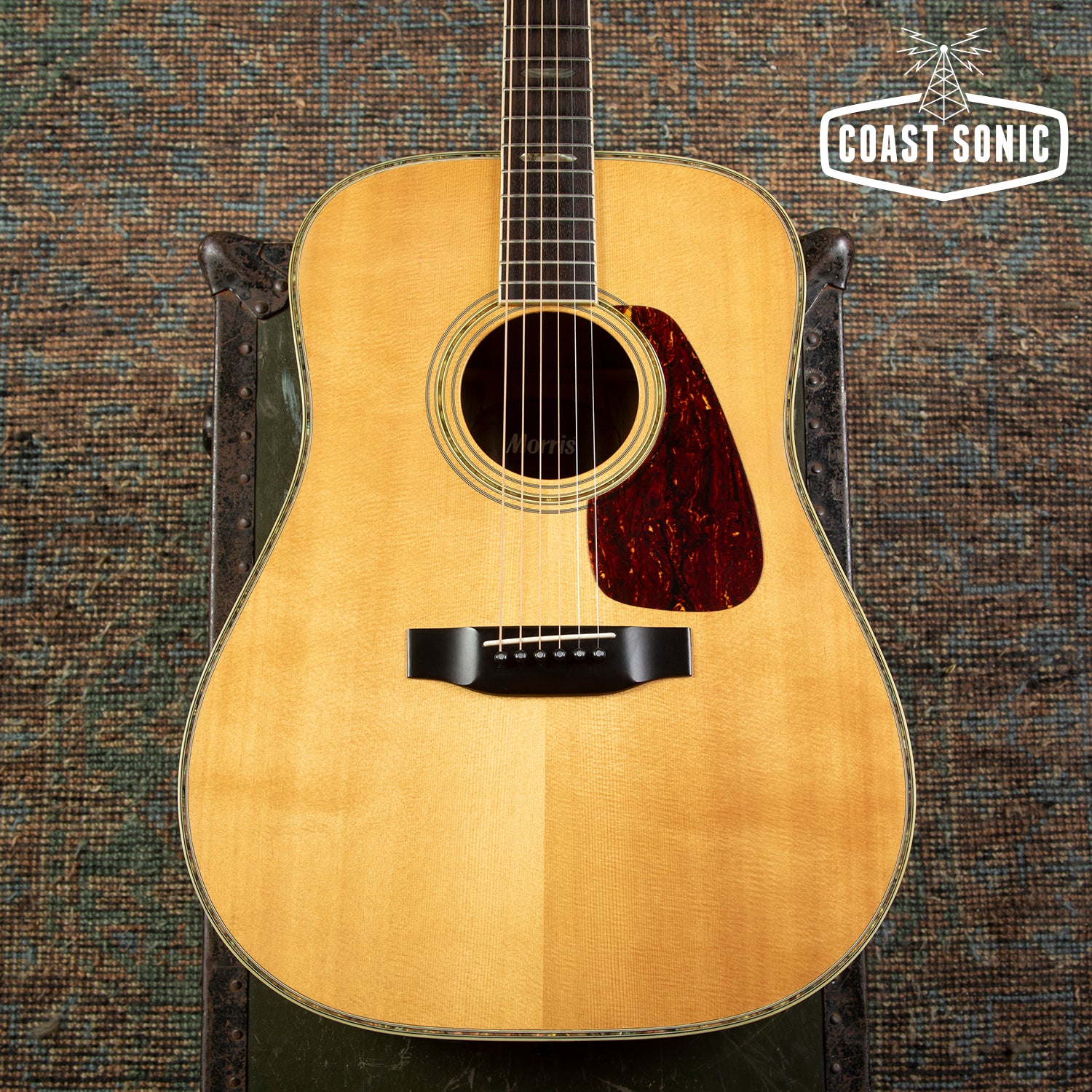 1990s Morris TF-50 (D-45 style) Dreadnought Acoustic, Spruce & Jacaran