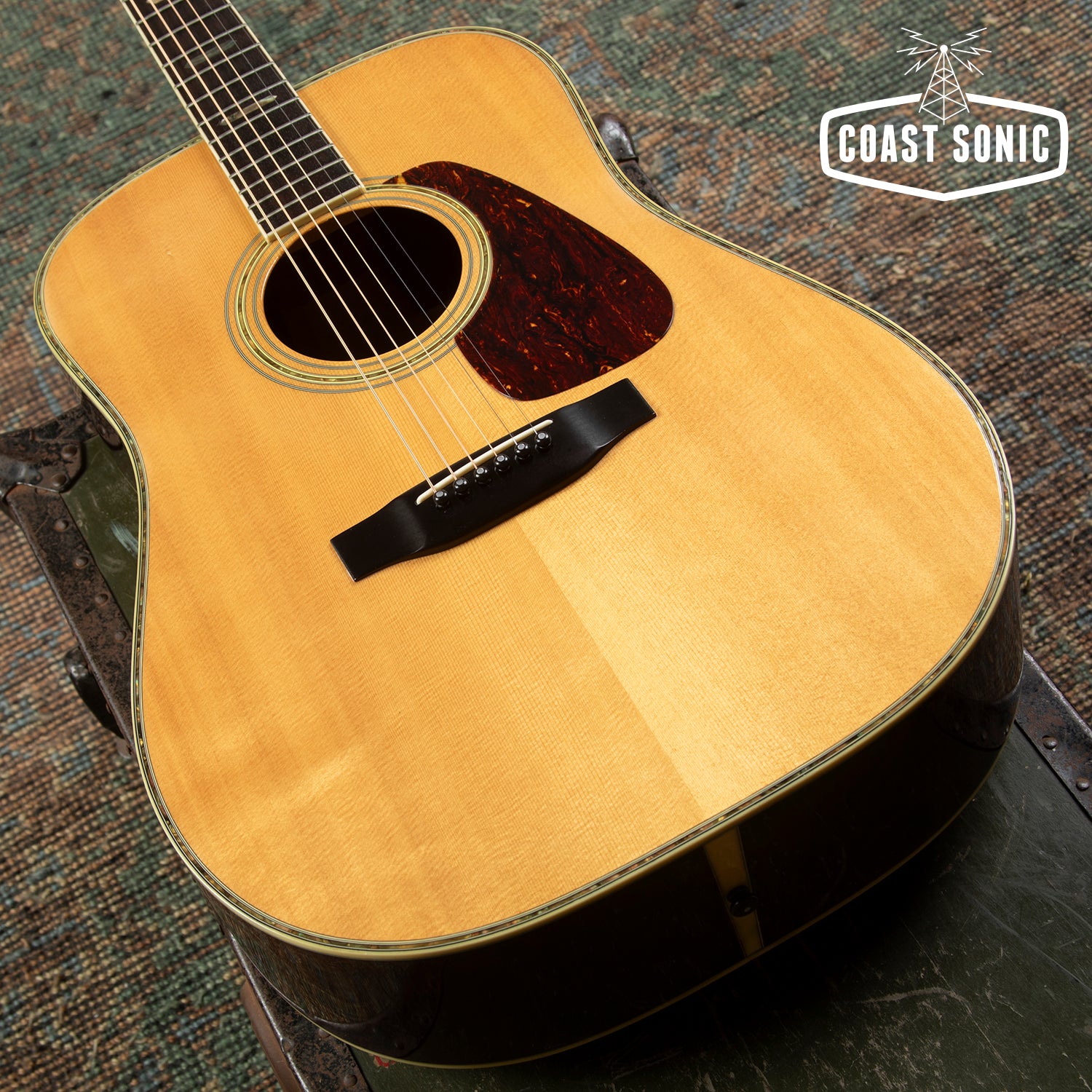 1990s Morris TF-50 (D-45 style) Dreadnought Acoustic, Spruce & Jacaran