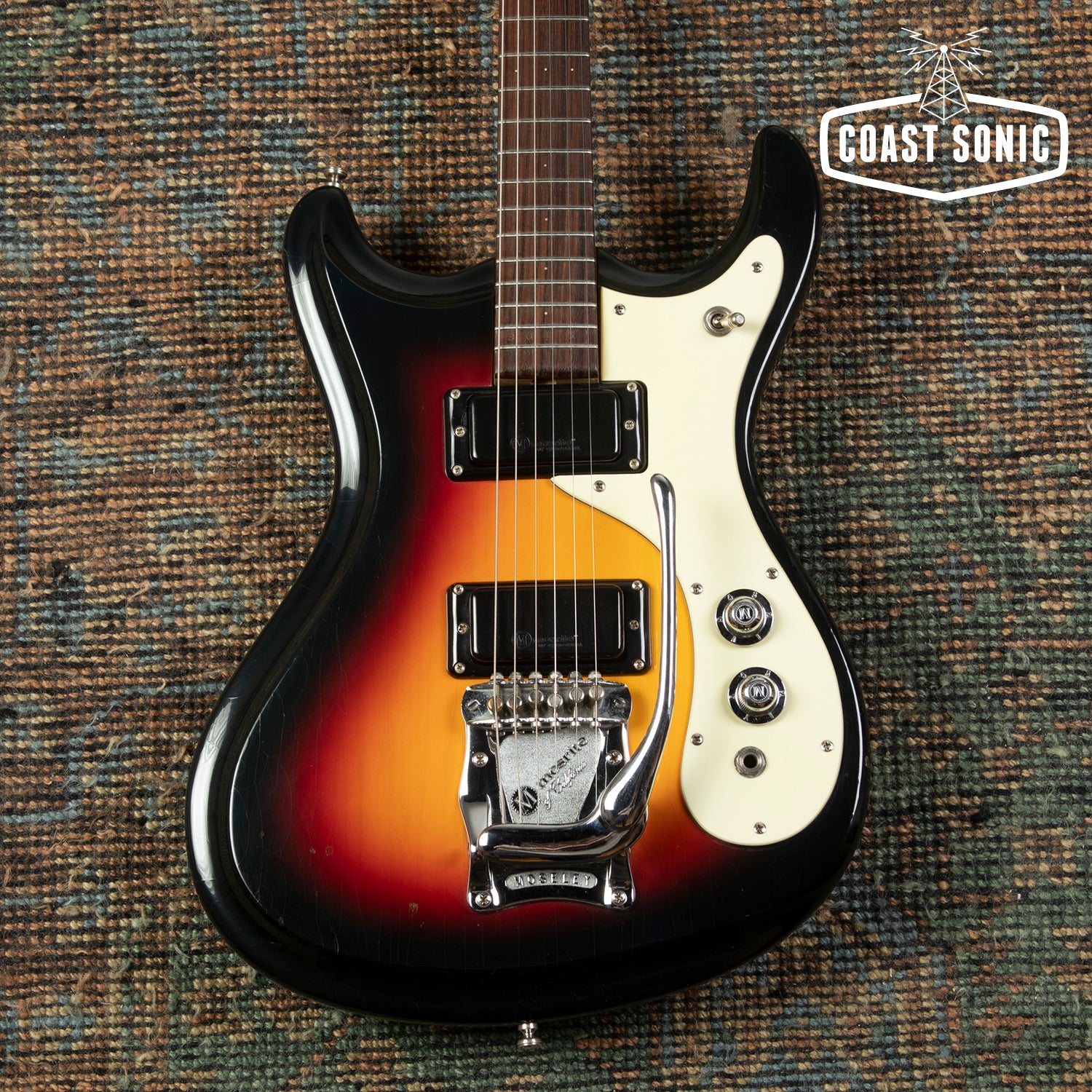 Vintage 1966 Mosrite The Ventures Mark V solidbody guitar w/original c