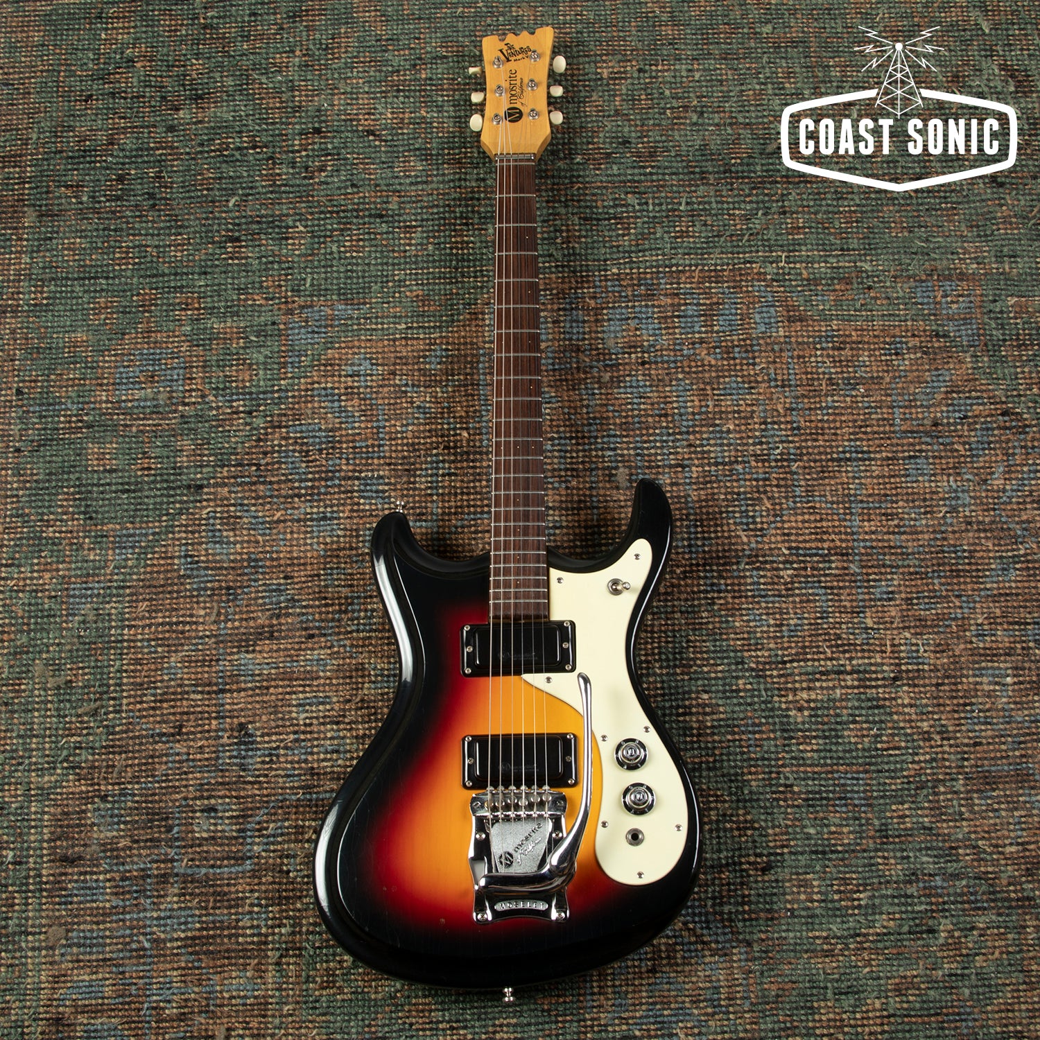 Vintage 1966 Mosrite The Ventures Mark V solidbody guitar w/original c