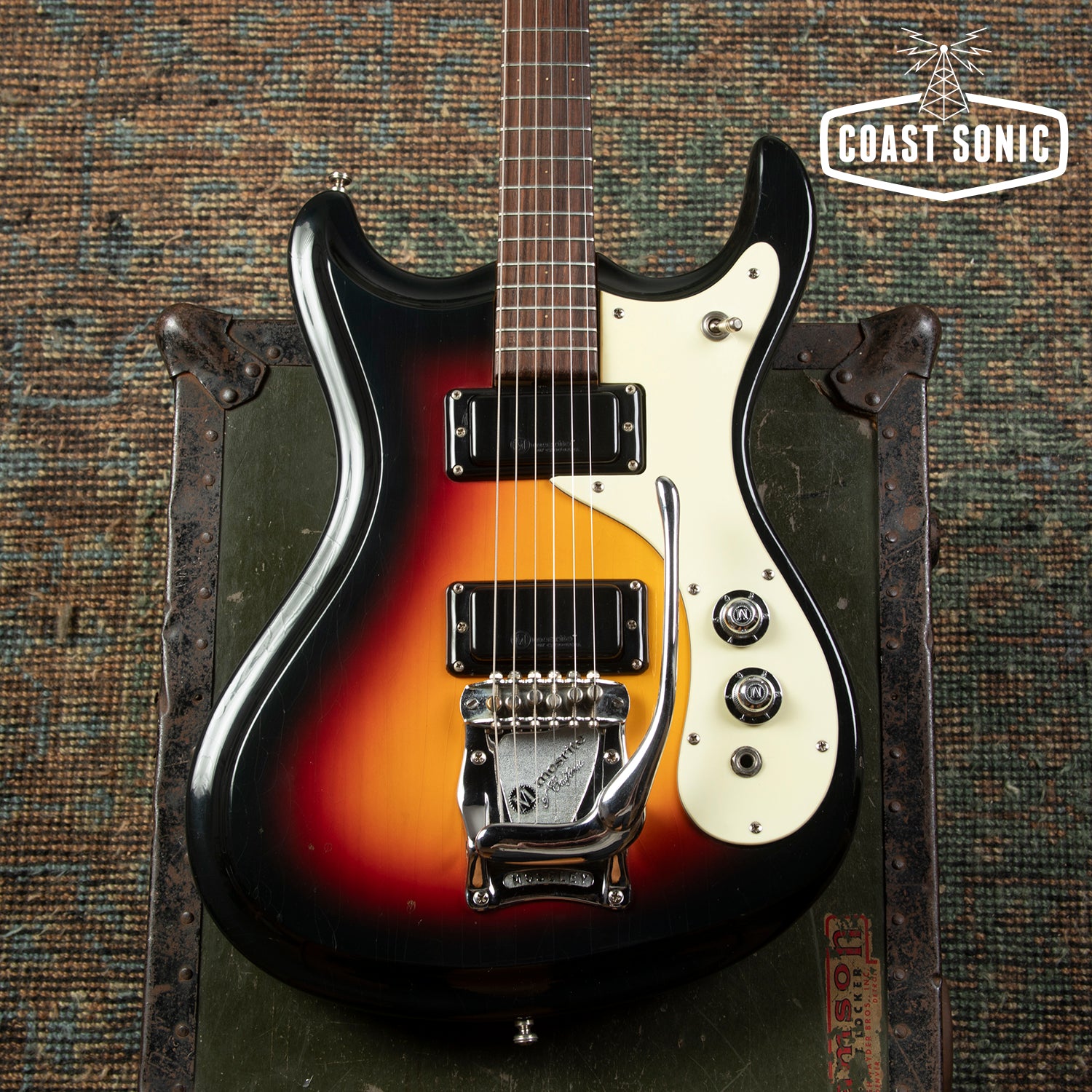Vintage 1966 Mosrite The Ventures Mark V solidbody guitar w/original c