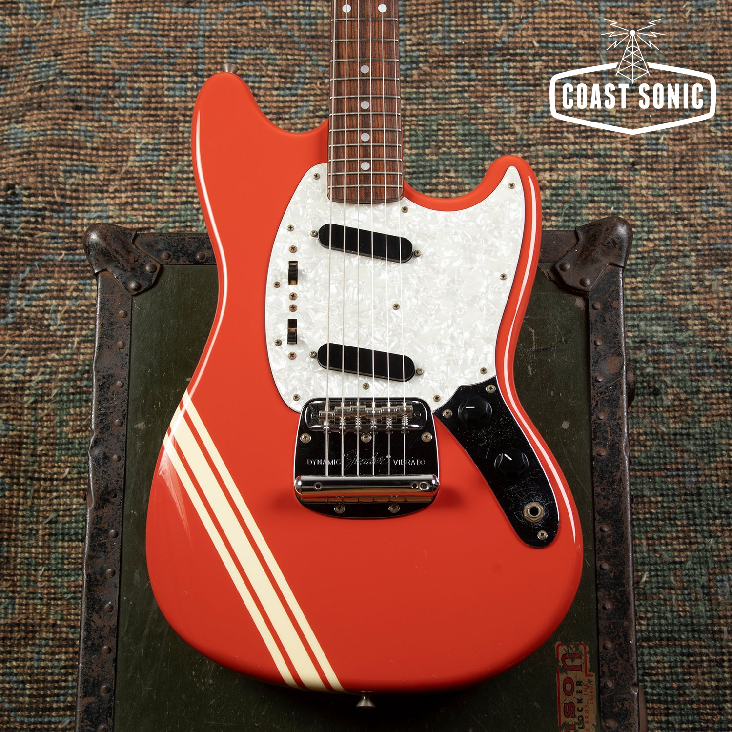 2004 Fender '69 Competition Mustang reissue MG69 Fiesta Red Matching H