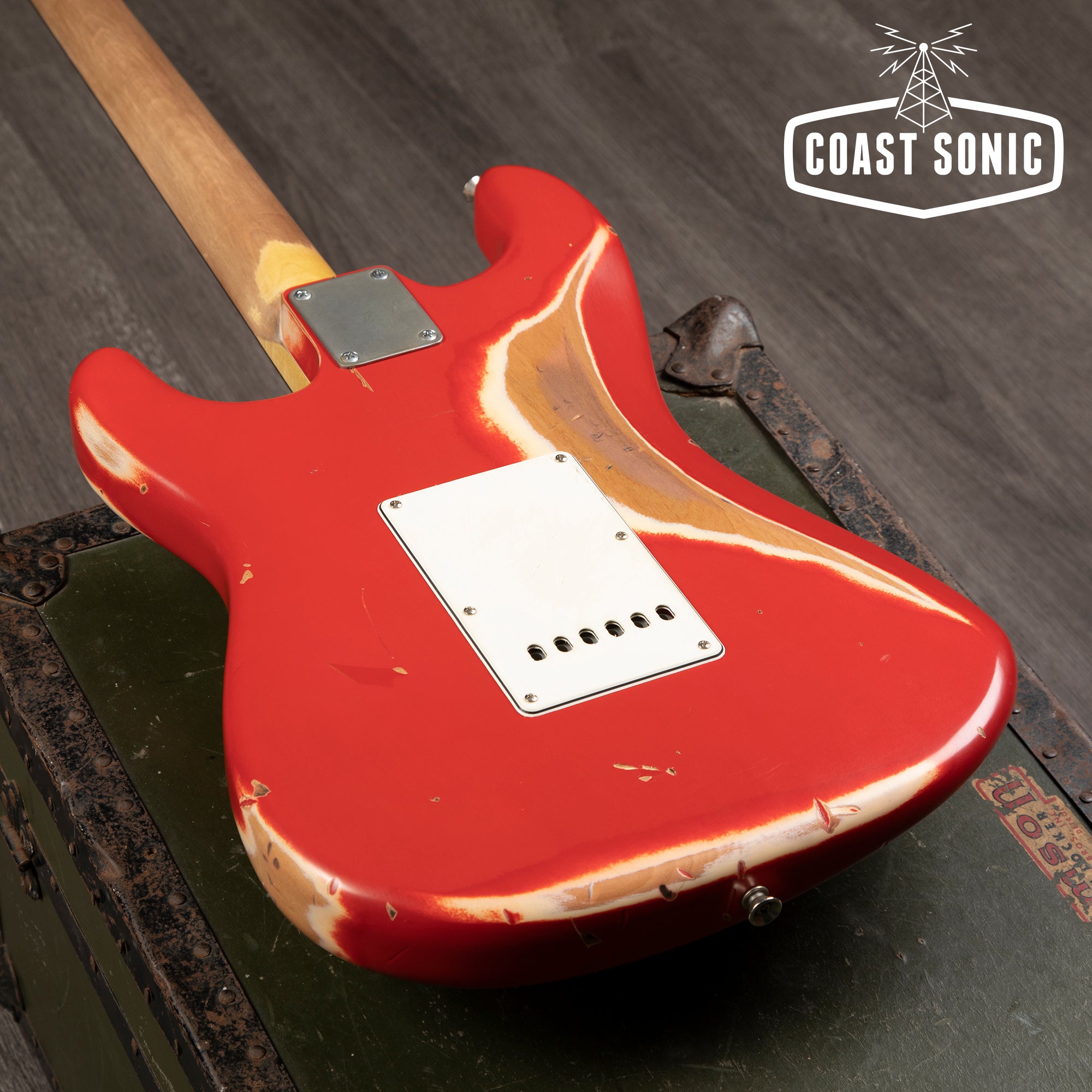 Nash Guitars S-67 Dakota Red, Large CBS headstock, heavy relic