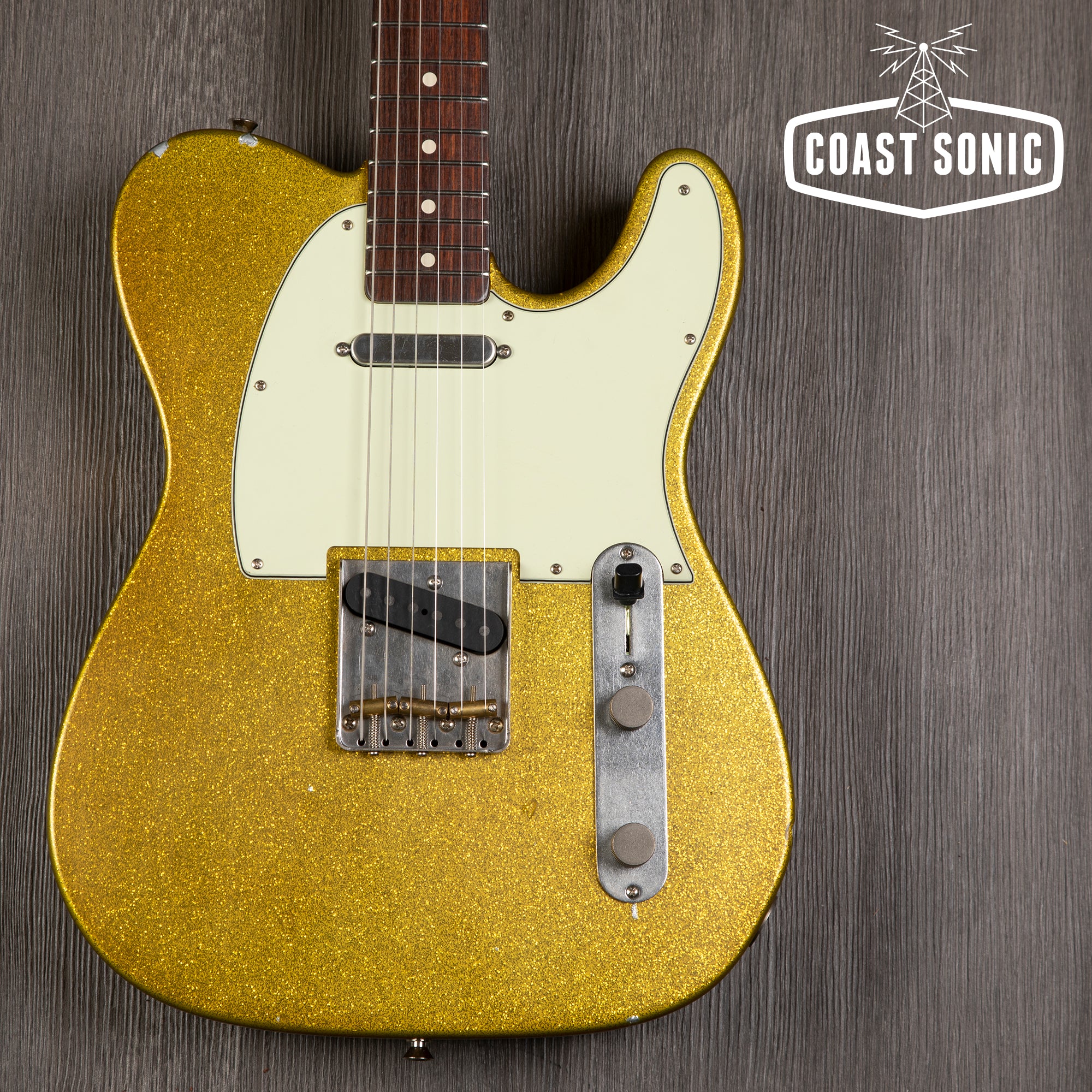 Nash Guitars T-63 Gold Sparkle w/ Matching Headstock