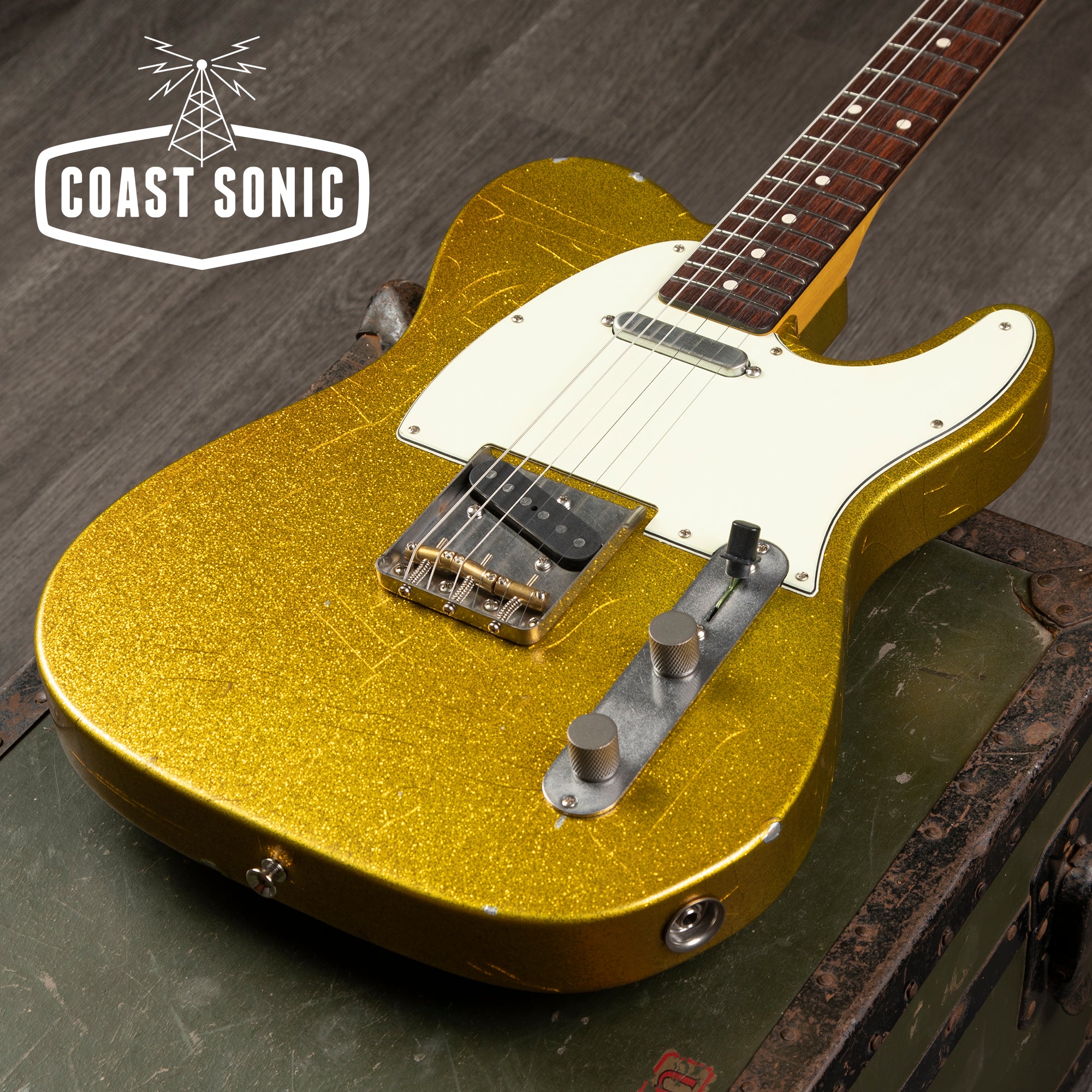 Nash Guitars T-63 Gold Sparkle w/ Matching Headstock