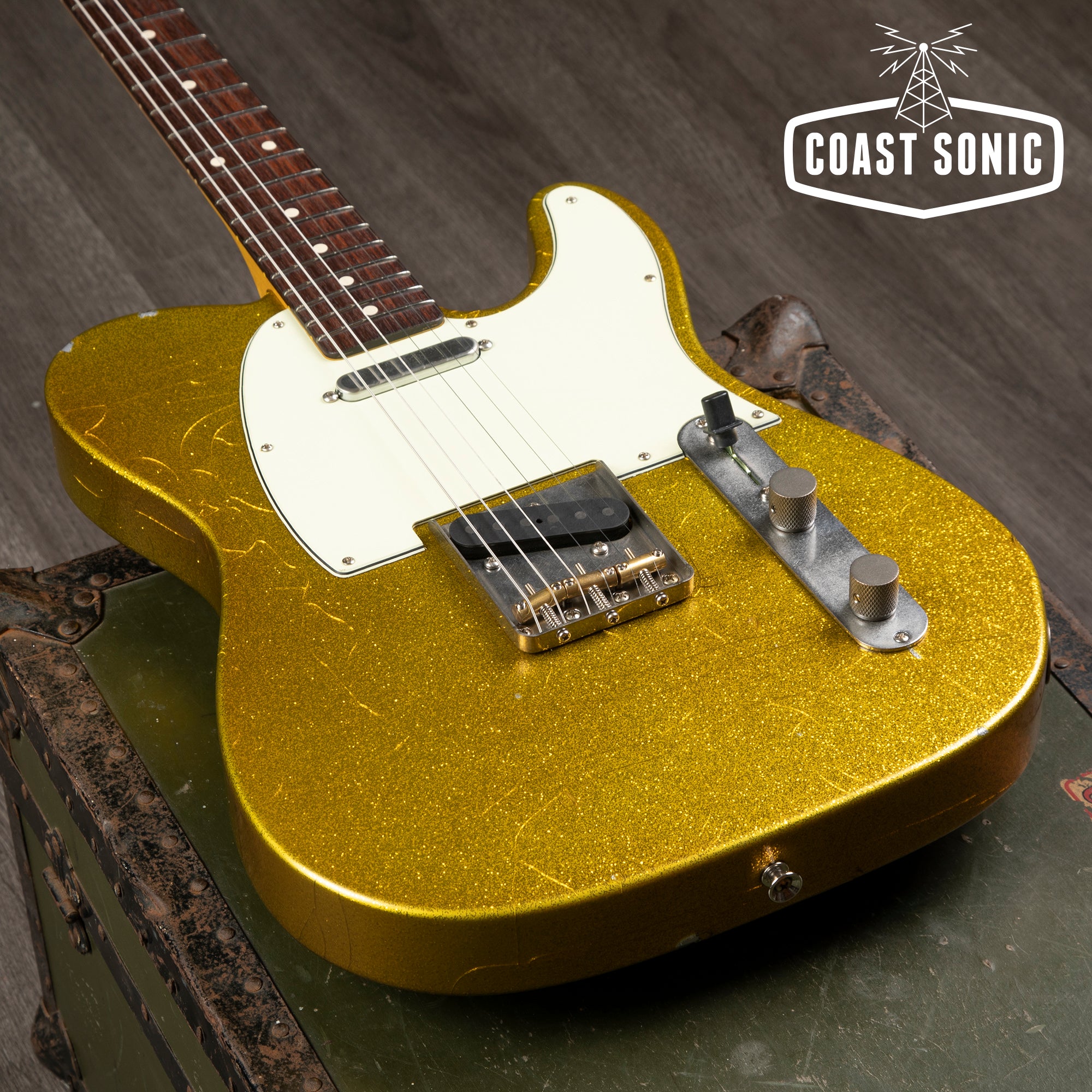 Nash Guitars T-63 Gold Sparkle w/ Matching Headstock