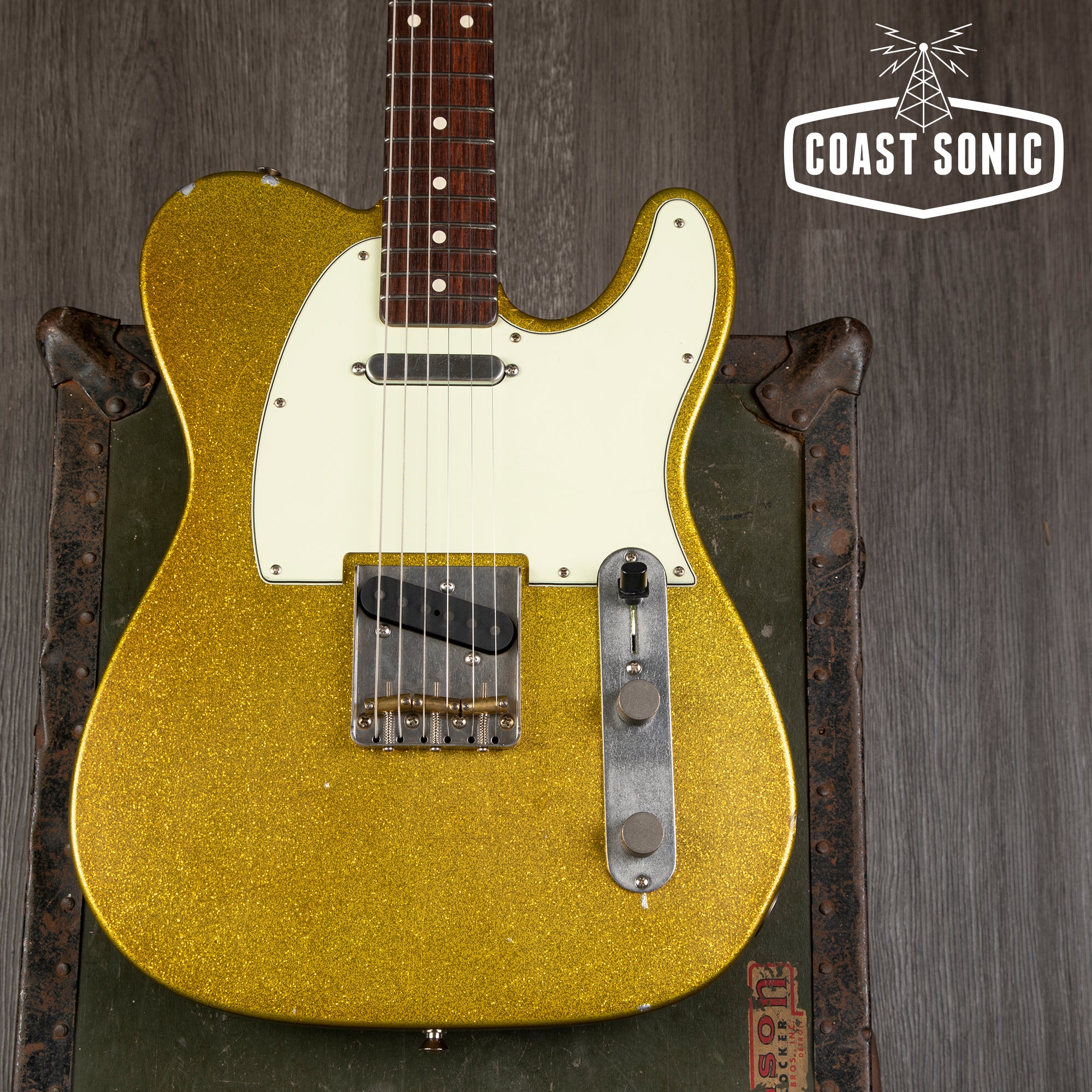 Nash Guitars T-63 Gold Sparkle w/ Matching Headstock