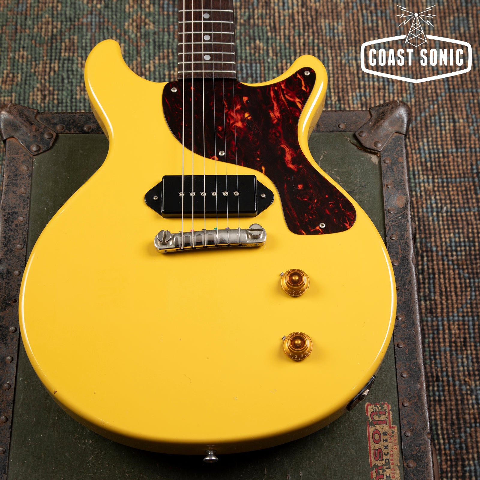 1995 Orville '59 reissue Les Paul Junior DC Tv Yellow Made in Japan w/case