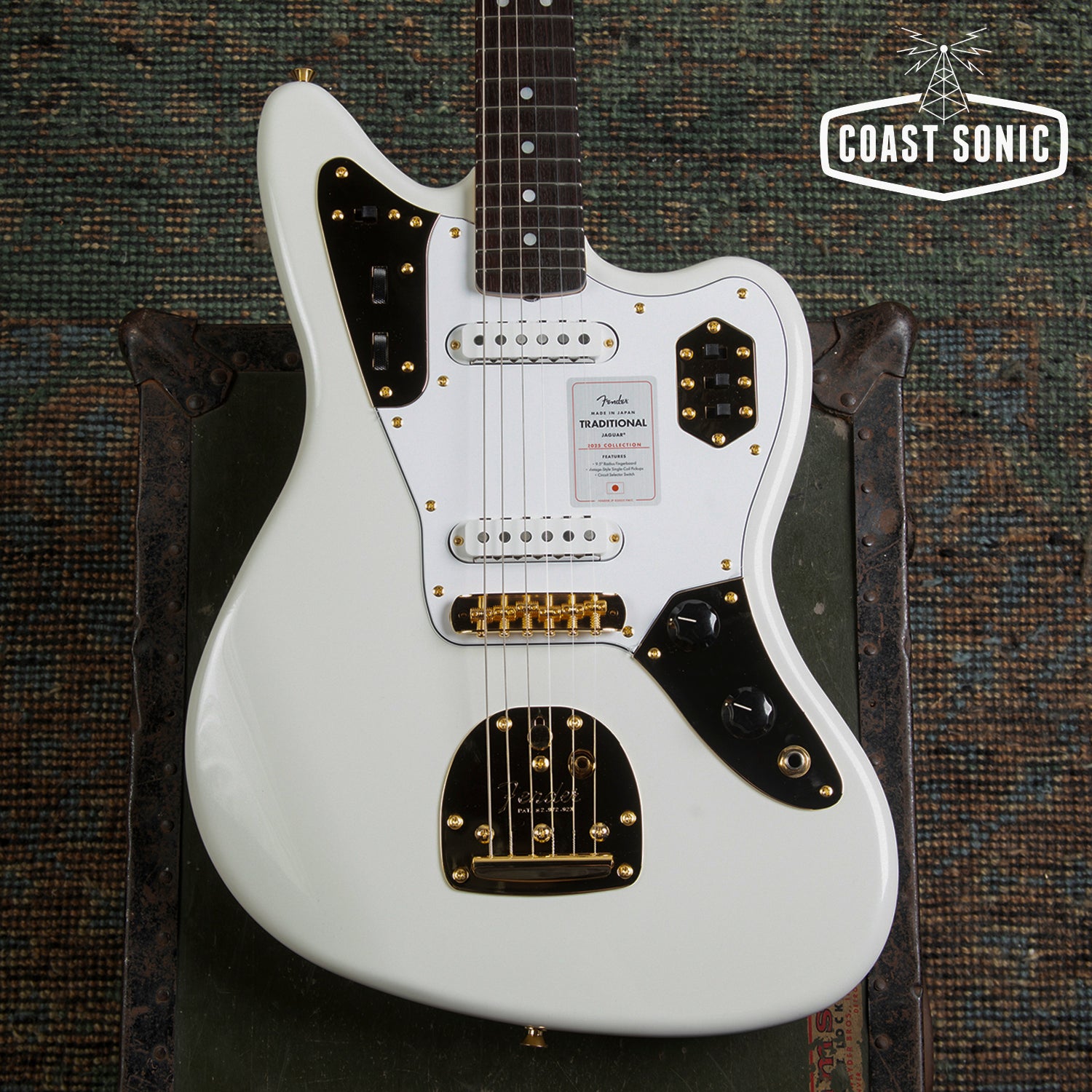 2025 Fender Traditional 60s Jaguar Special Edition White Pearl Made in