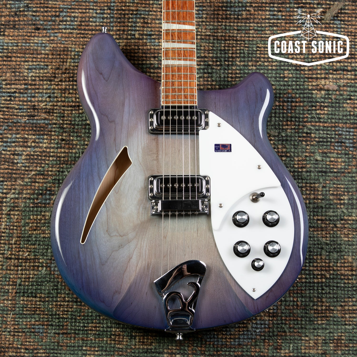 2008 Rickenbacker Model 360 BBR Blue Burst 24 fret made in USA w/ case