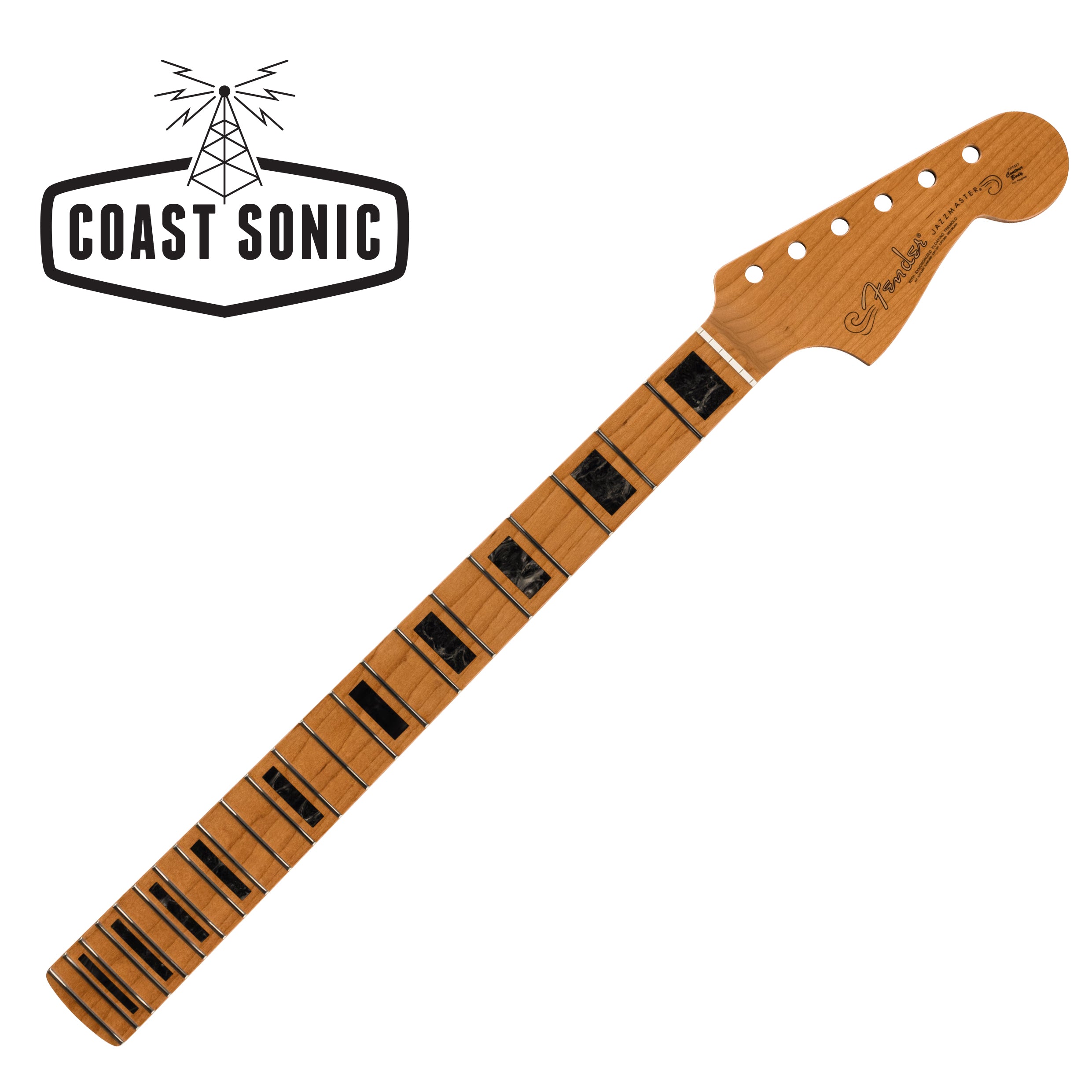 Fender Roasted Maple Jazzmaster Neck with Block Inlays