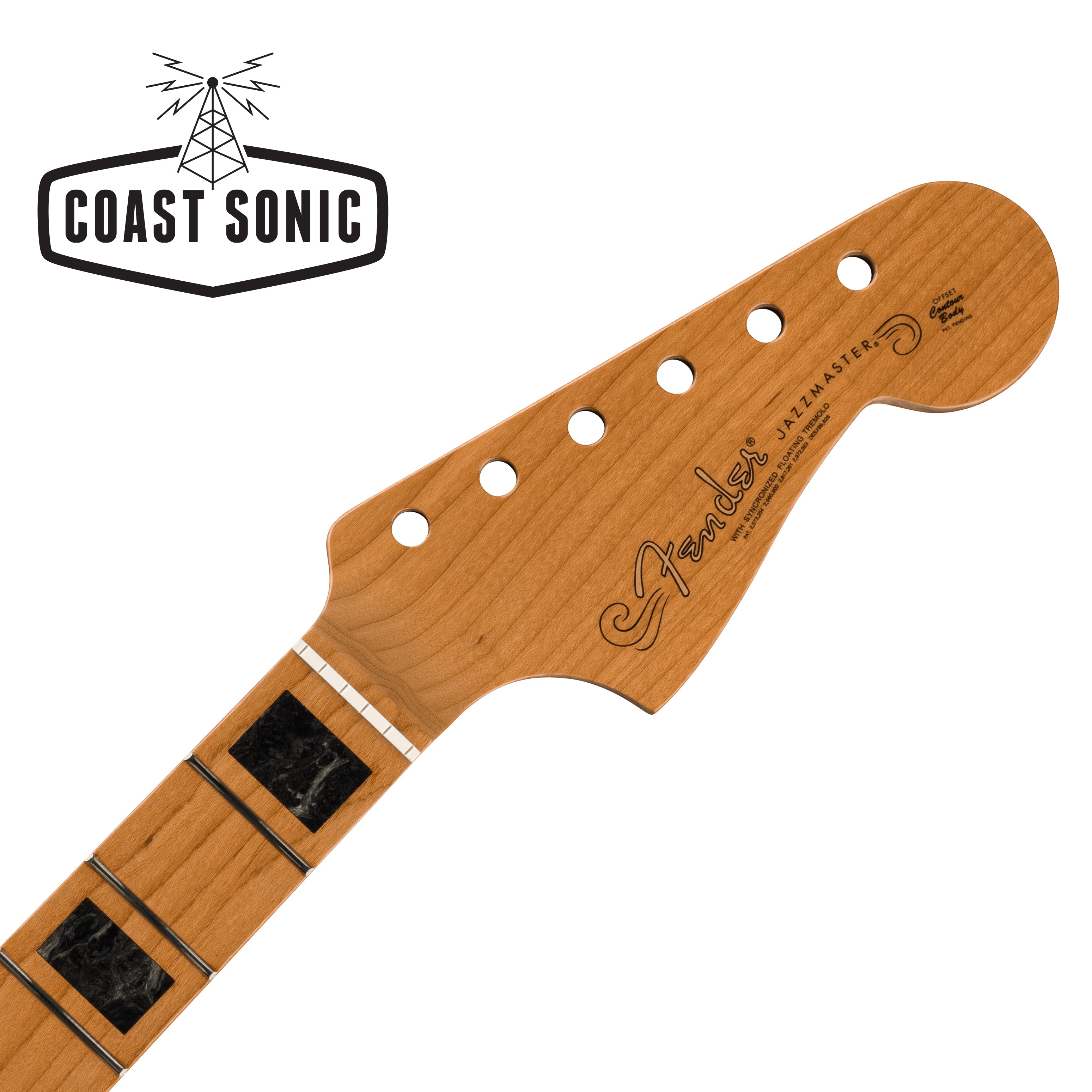 Fender Roasted Maple Jazzmaster Neck with Block Inlays